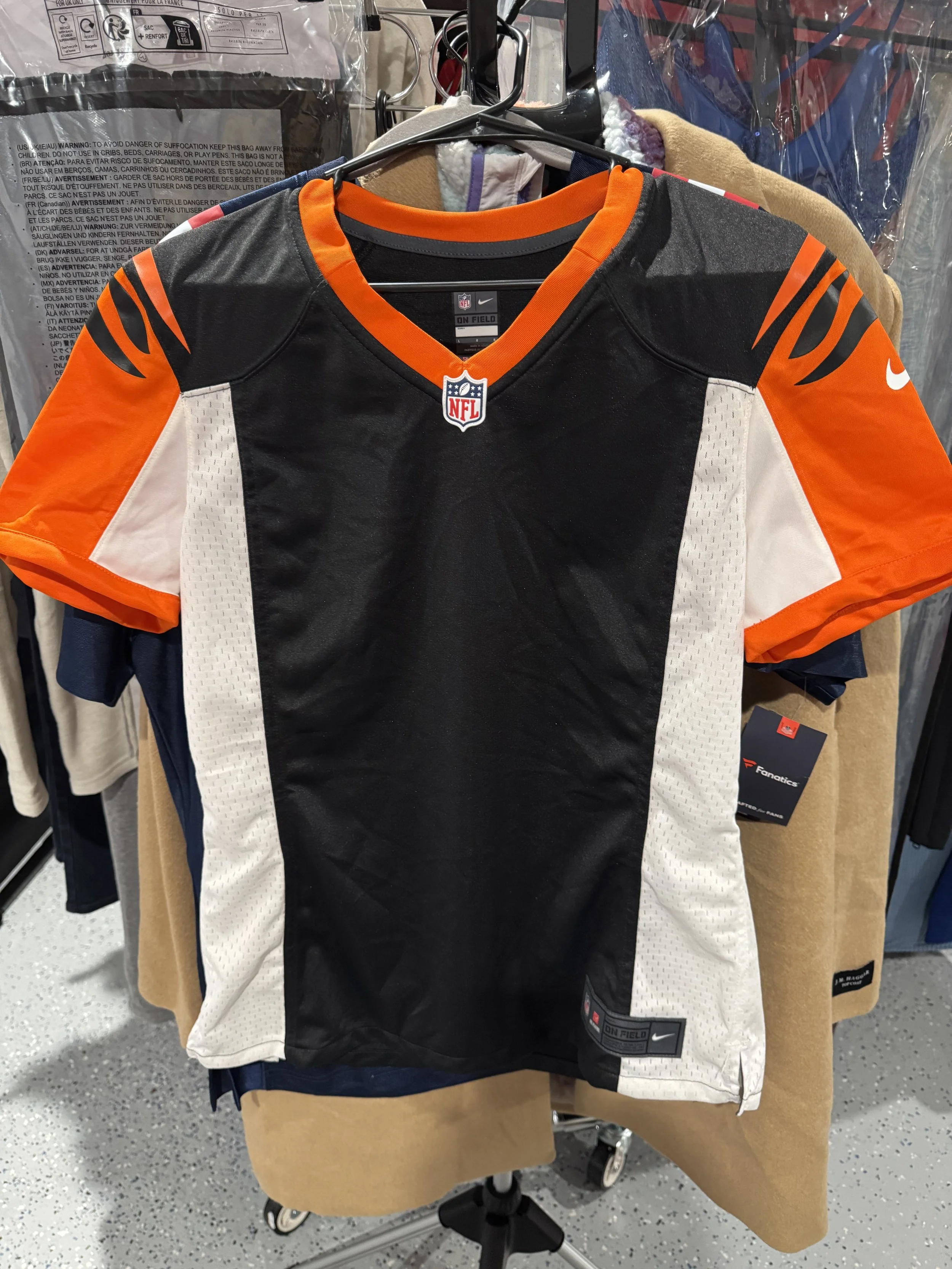 NFL Nike Cincinnati Bengals Jersey Boys Size Large