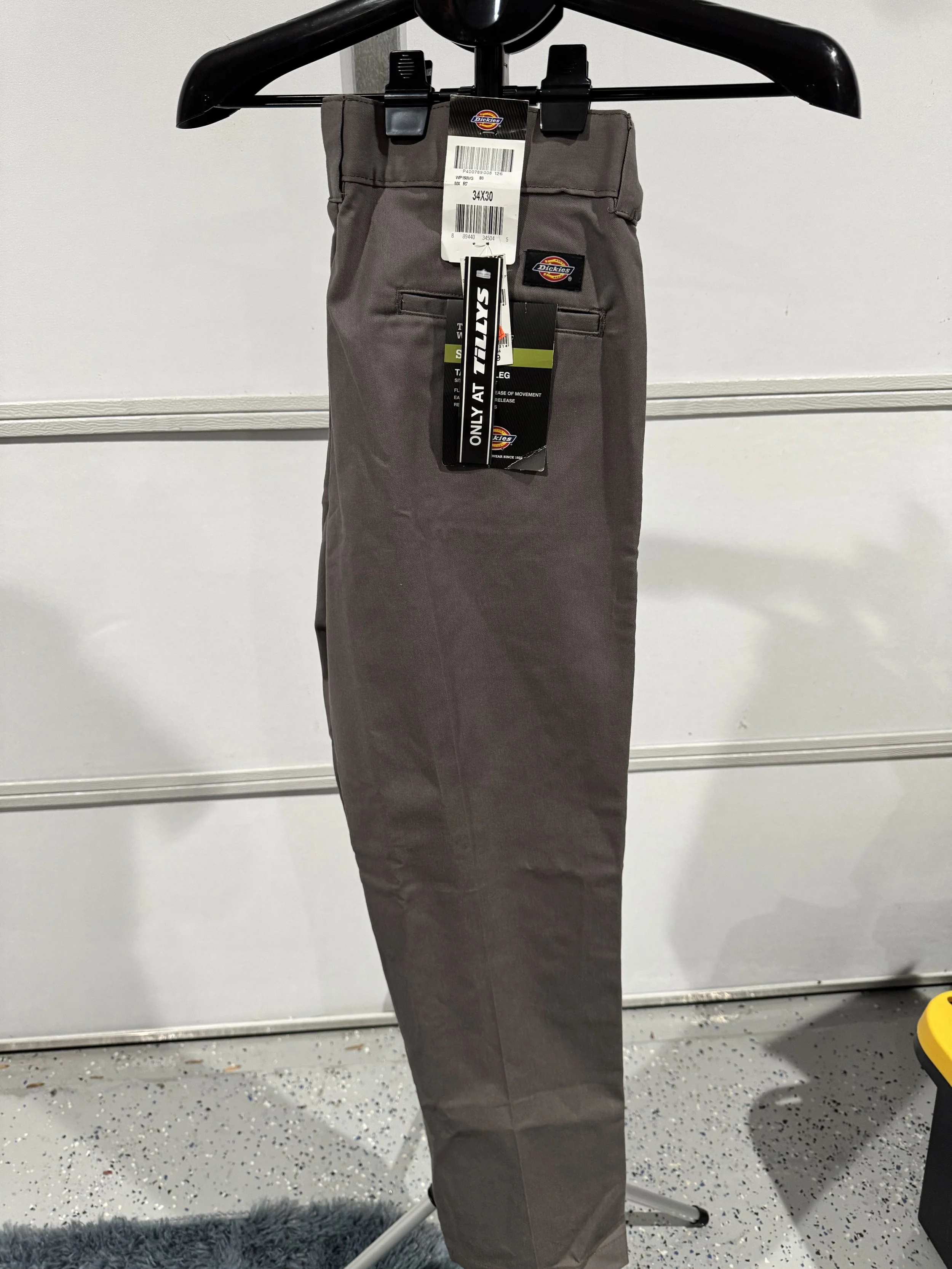 Dickies 34X30 Twilll Work Pants Slim Fit