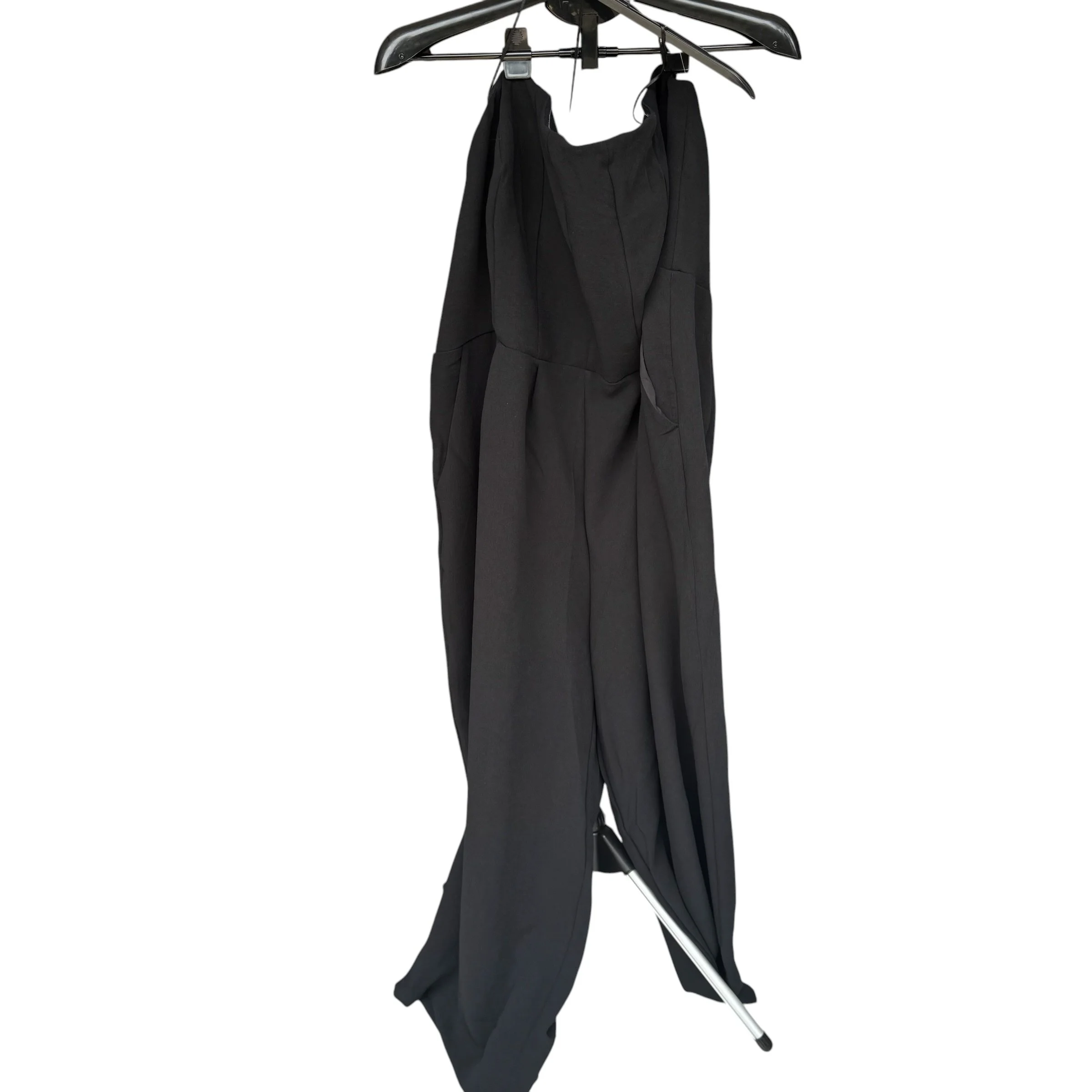BLACK OR HOT PINK STRAPLESS JUMPSUIT