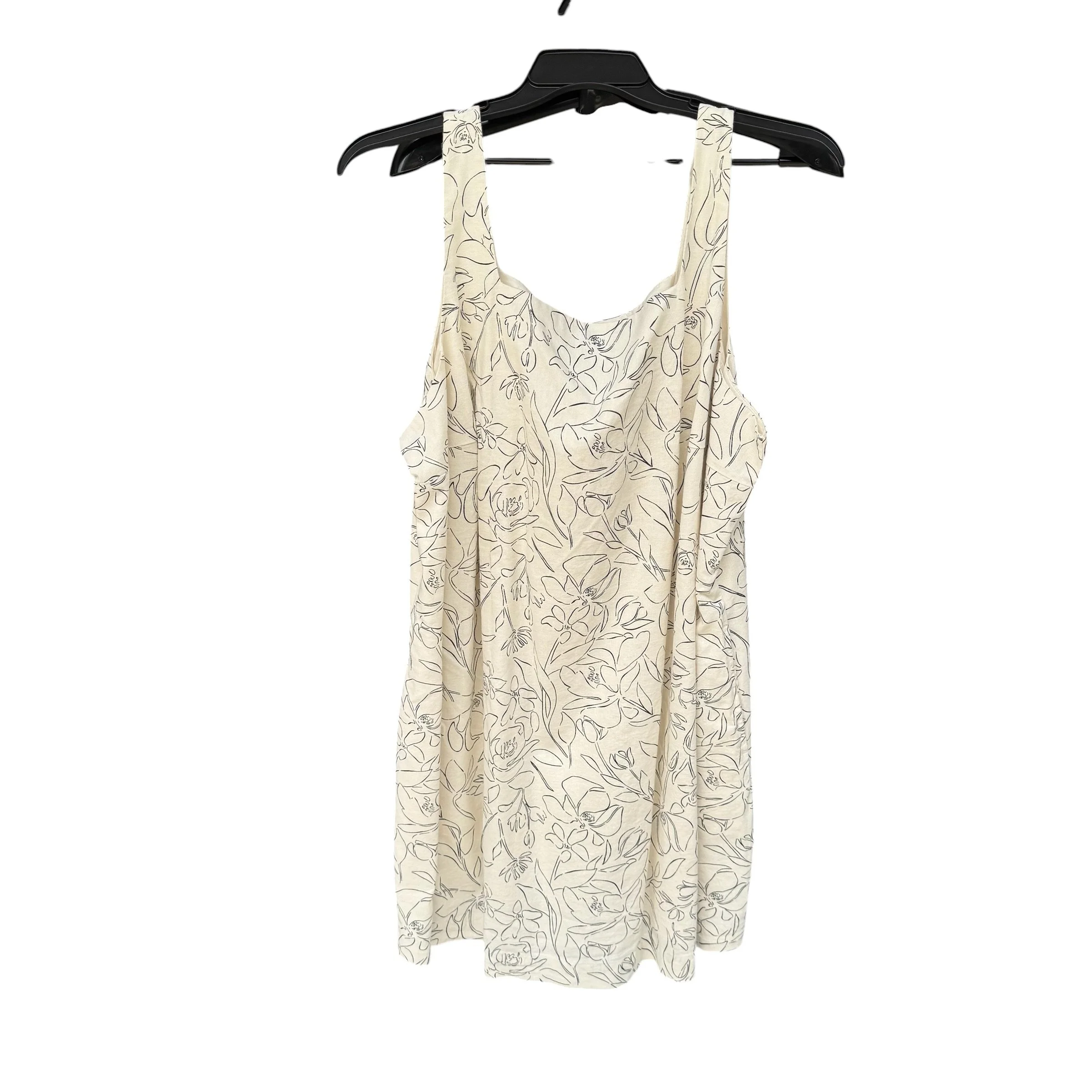 CREAM FLORAL PRINT SUN DRESS