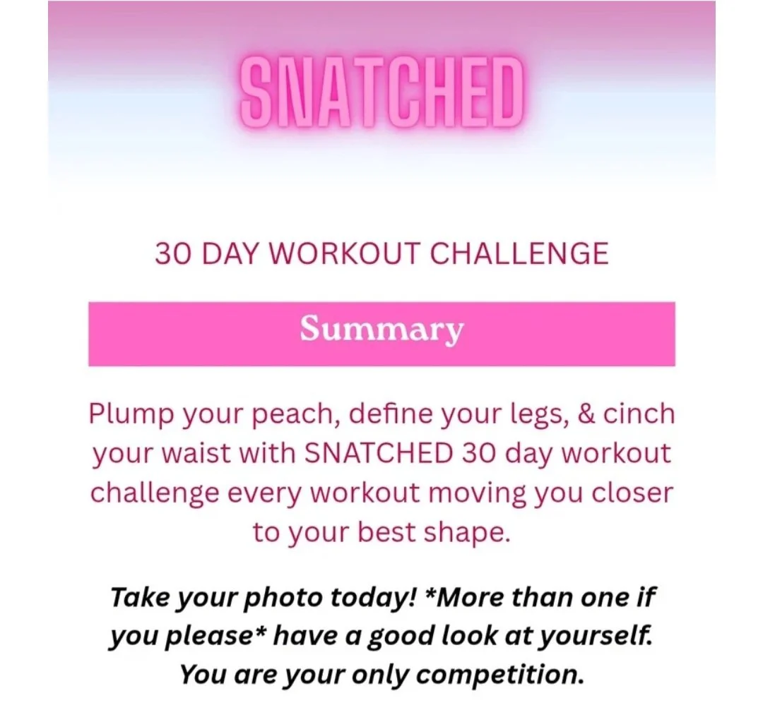 Snatched 30 Day Workout Plan