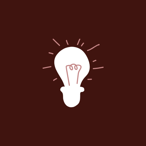 Illustration of a glowing light bulb on a dark background, symbolizing an idea or creativity.