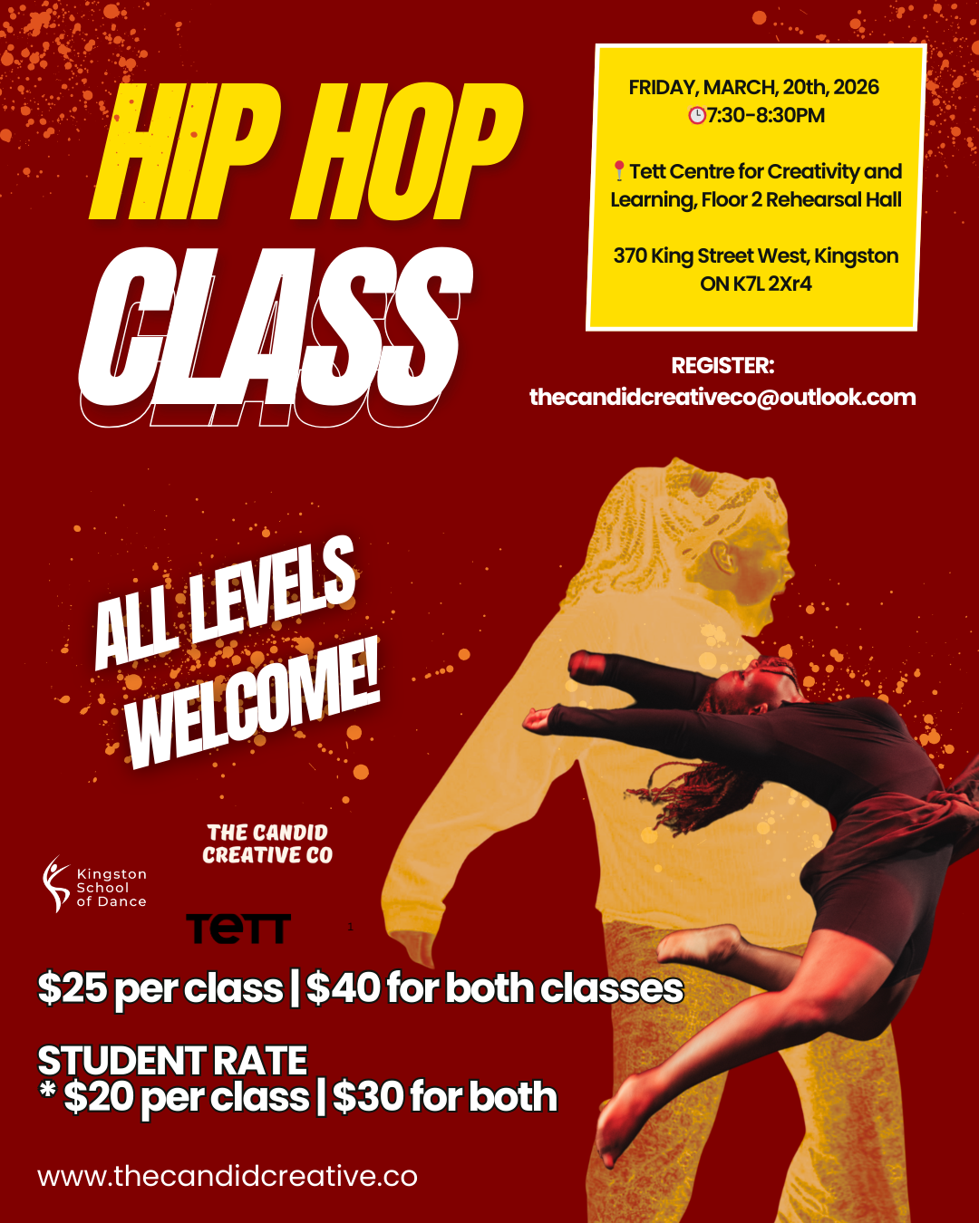 Dance With Me This March. Soca and Hip Hop Pop-Up!