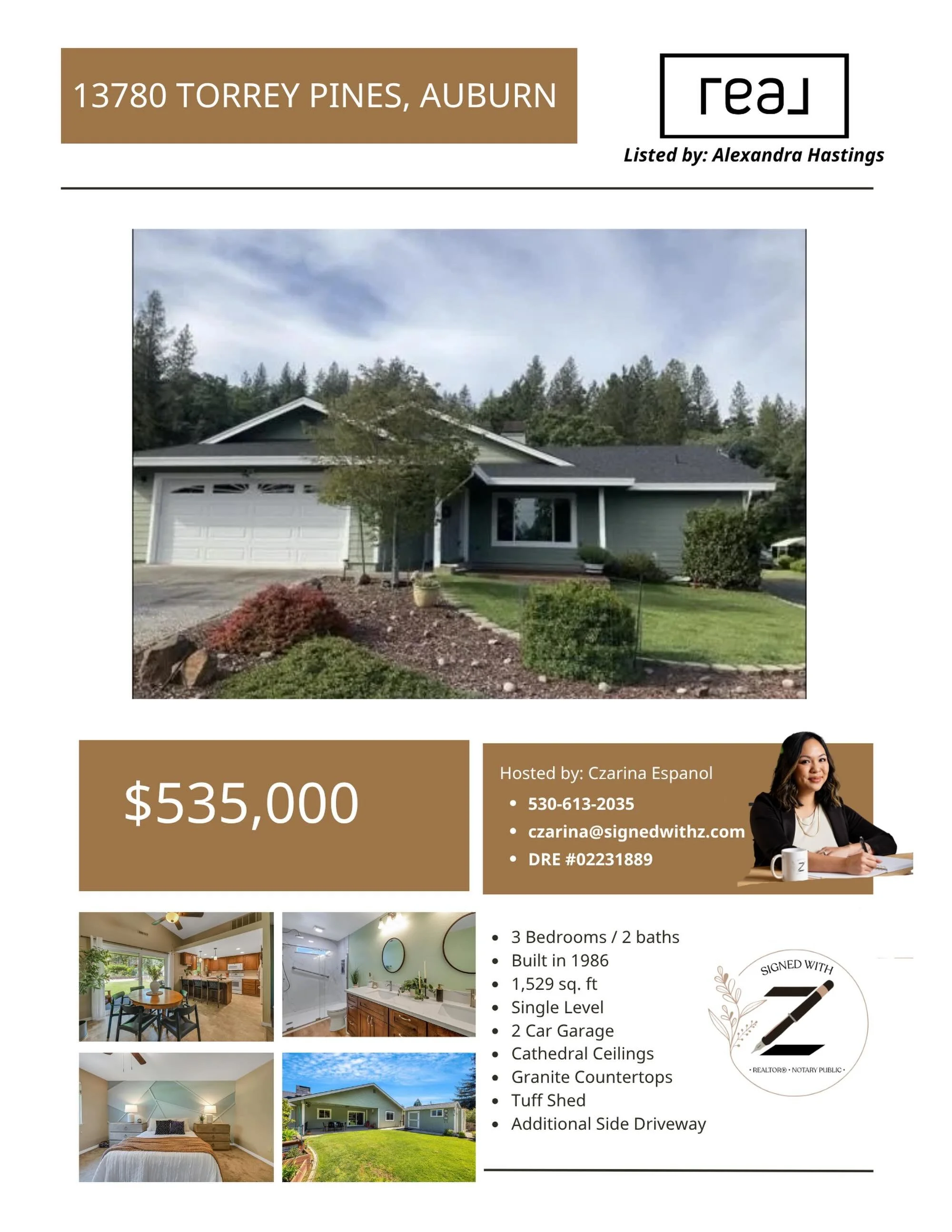 OPEN HOUSE IN AUBURN, CA TODAY - JUNE 7th 🏡 12-2pm ⏰ PRICE IMPROVED AND READY FOR YOU 👇🏼 

📍13780 Torrey Pines, Auburn 📍
🌲 Lake of the Pines 🌲 

Come stop by and say hi or send me a DM to schedule a private tour 😊

#auburn #california #openho