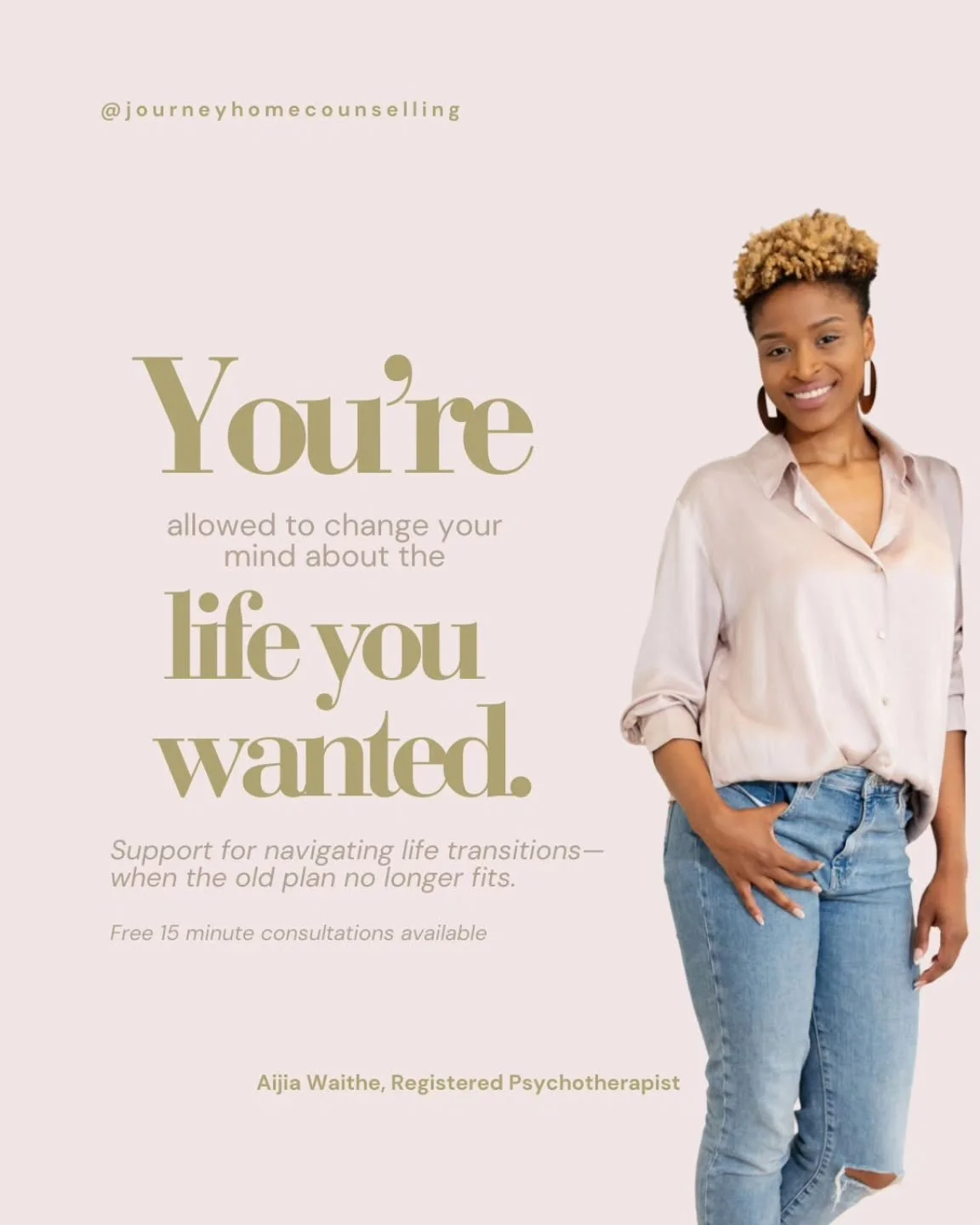 You can be grateful and exhausted.
Successful and unsure.
Doing &ldquo;what you&rsquo;re supposed to do&rdquo; and still feel like something doesn&rsquo;t fit anymore.

Many women reach out to therapy not because everything is falling apart, but beca