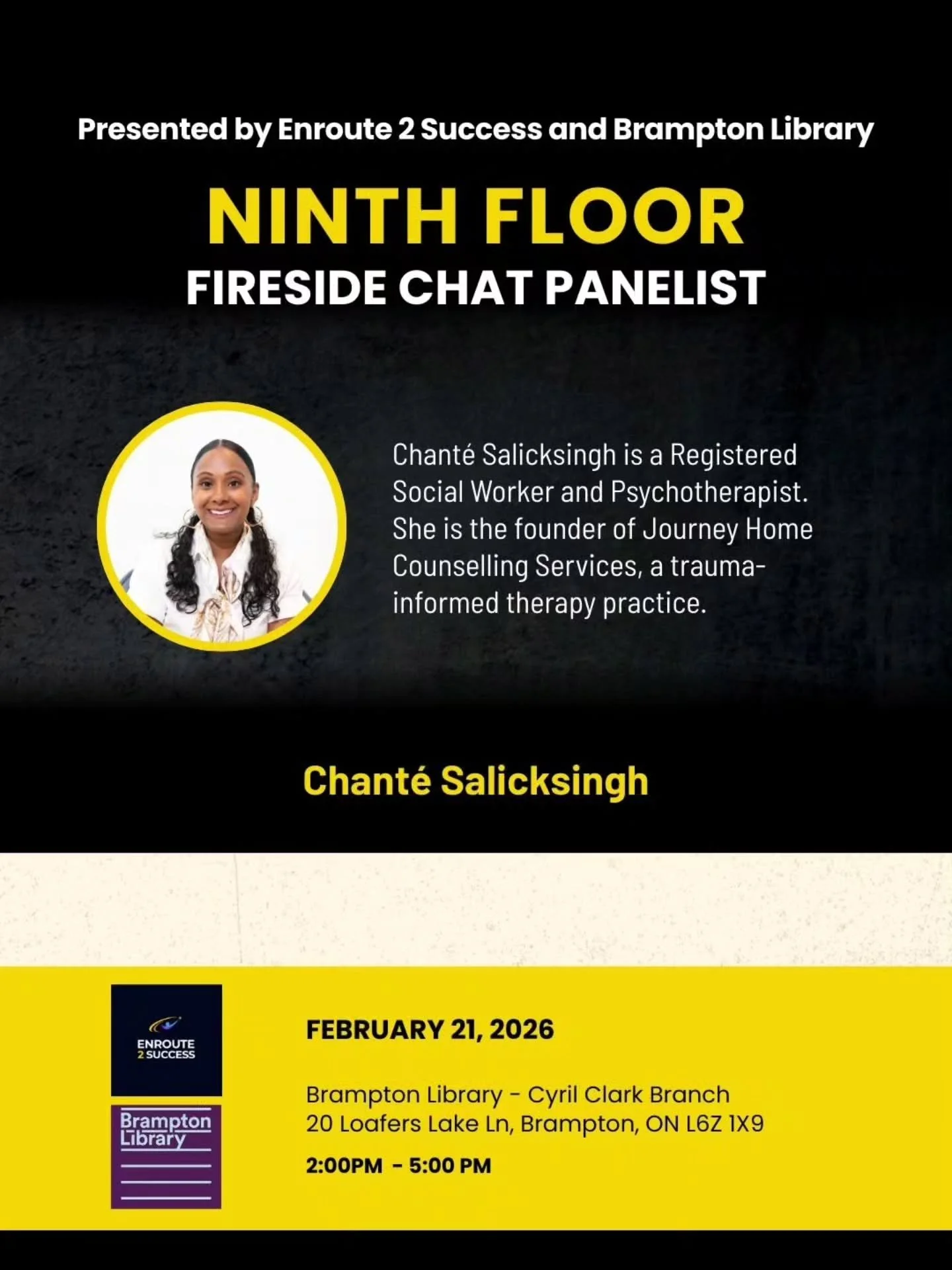 In honour of Black History Month, I&rsquo;ll be speaking today at @bramptonlibrary on the mental health impact of racial trauma in the context of the 1969 Sir George Williams protest.

These conversations aren&rsquo;t just historical &mdash; they&rsq