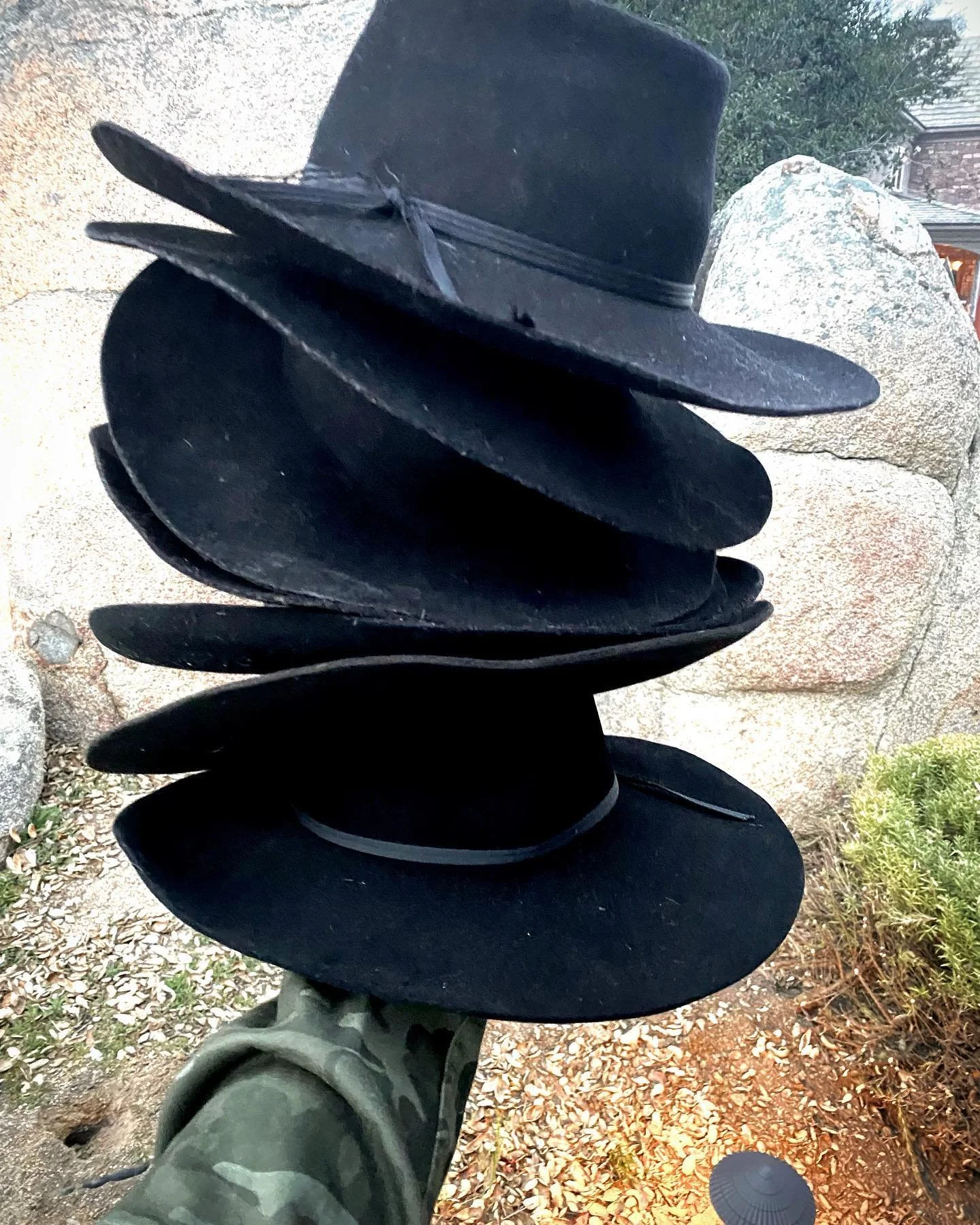 &lsquo;Bout to take their #rhodochrosite bath&hellip; #D69Hats #healingcrystals #kustomkulture #hat #hatmaker #handmade #reclaimed #recycled #repurposed