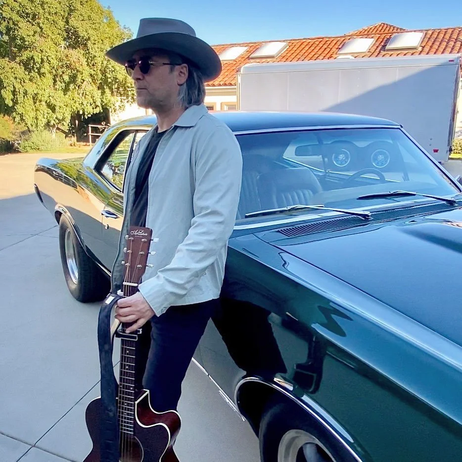 Rocking the D69 Penn Adair in an outtake from the Messengers from Space video for #BestAdvice #hat #kustom #kustomkulture #pontiac #GTO #V8 #musicvideo #classiccars
