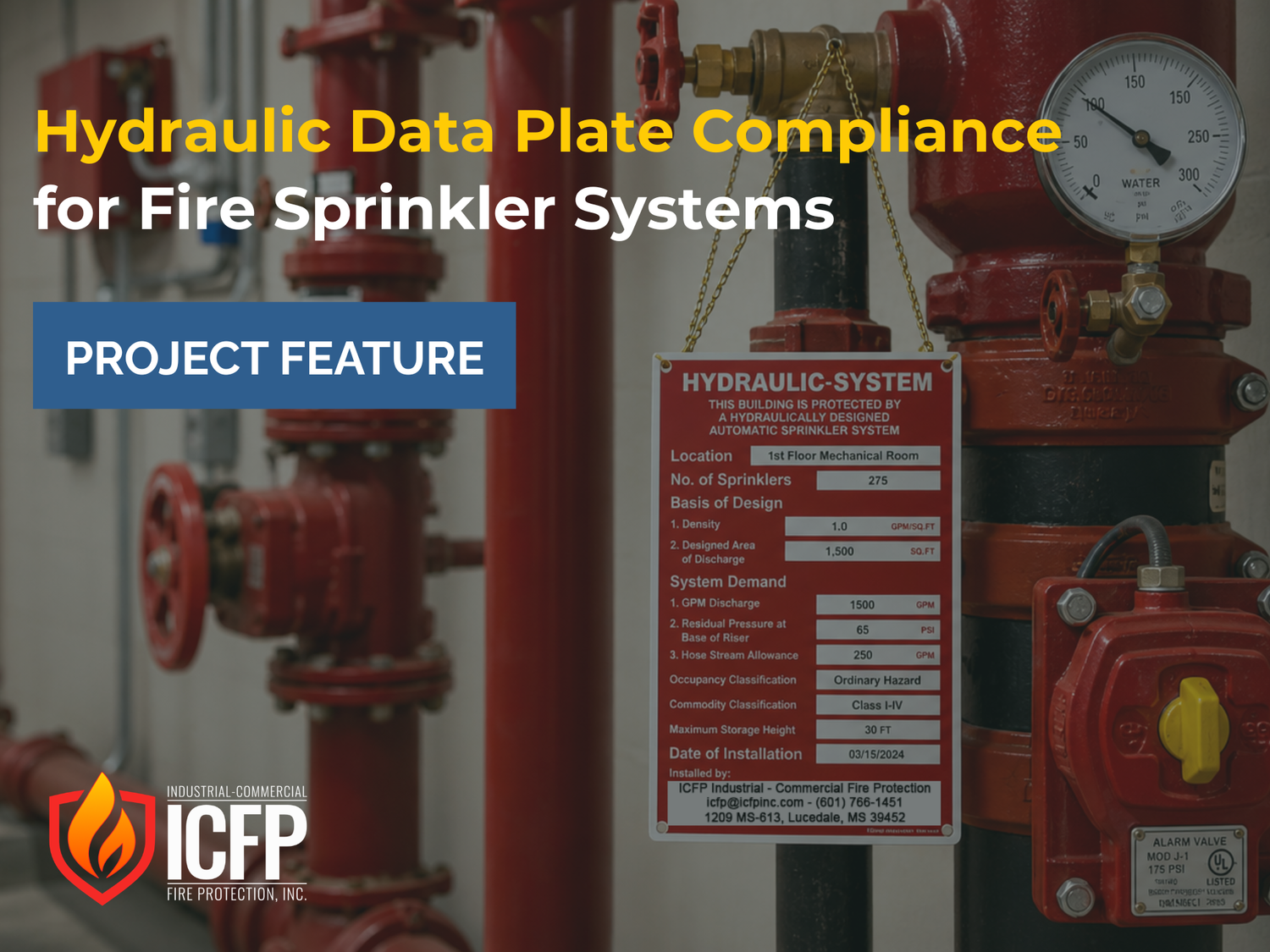 Hydraulic Data Plate Compliance for Sprinkler Systems — ICFP