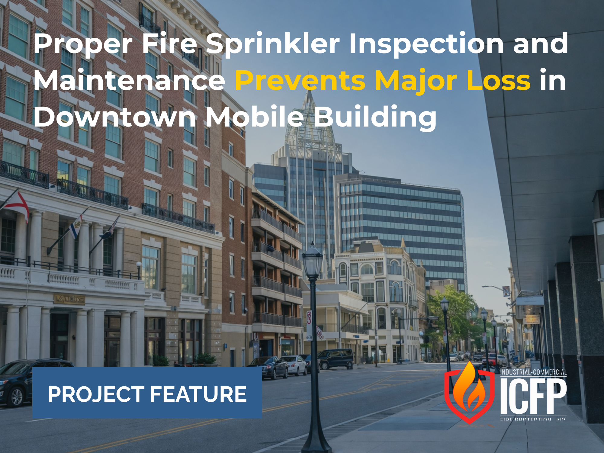Proper Fire Sprinkler Inspection and Maintenance Prevents Major Loss in Downtown Mobile Building