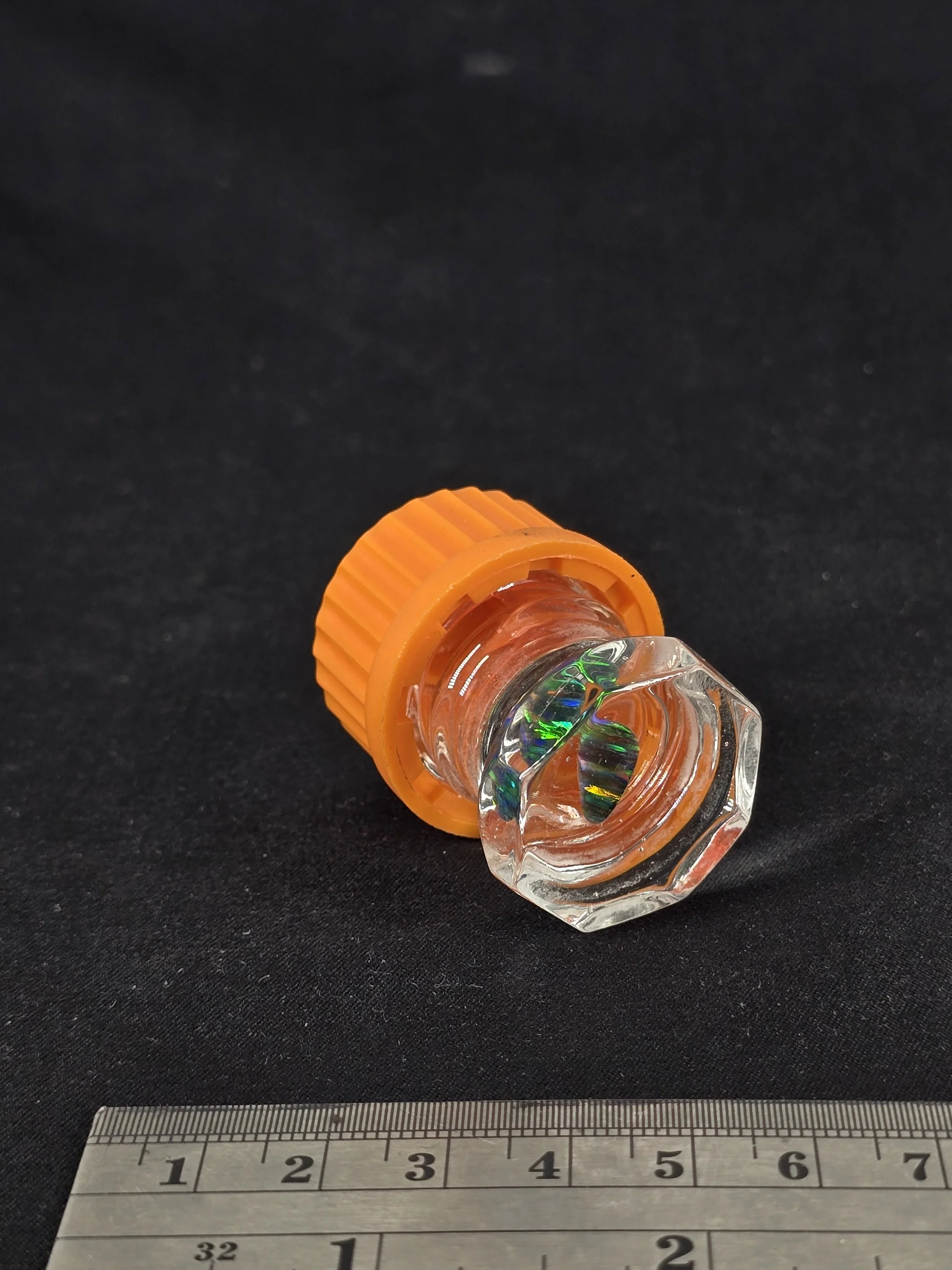 GL-25 Micro Jar- Black Faceted