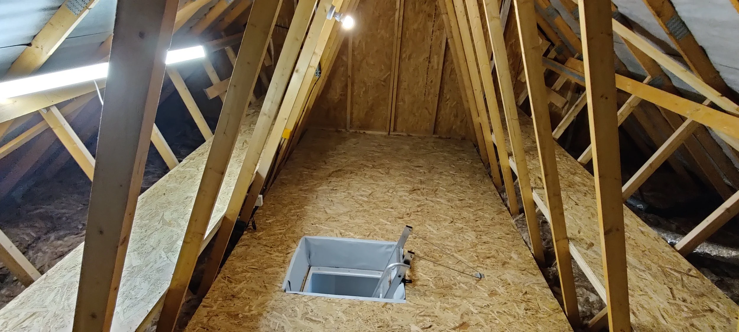 new build property loft boarding