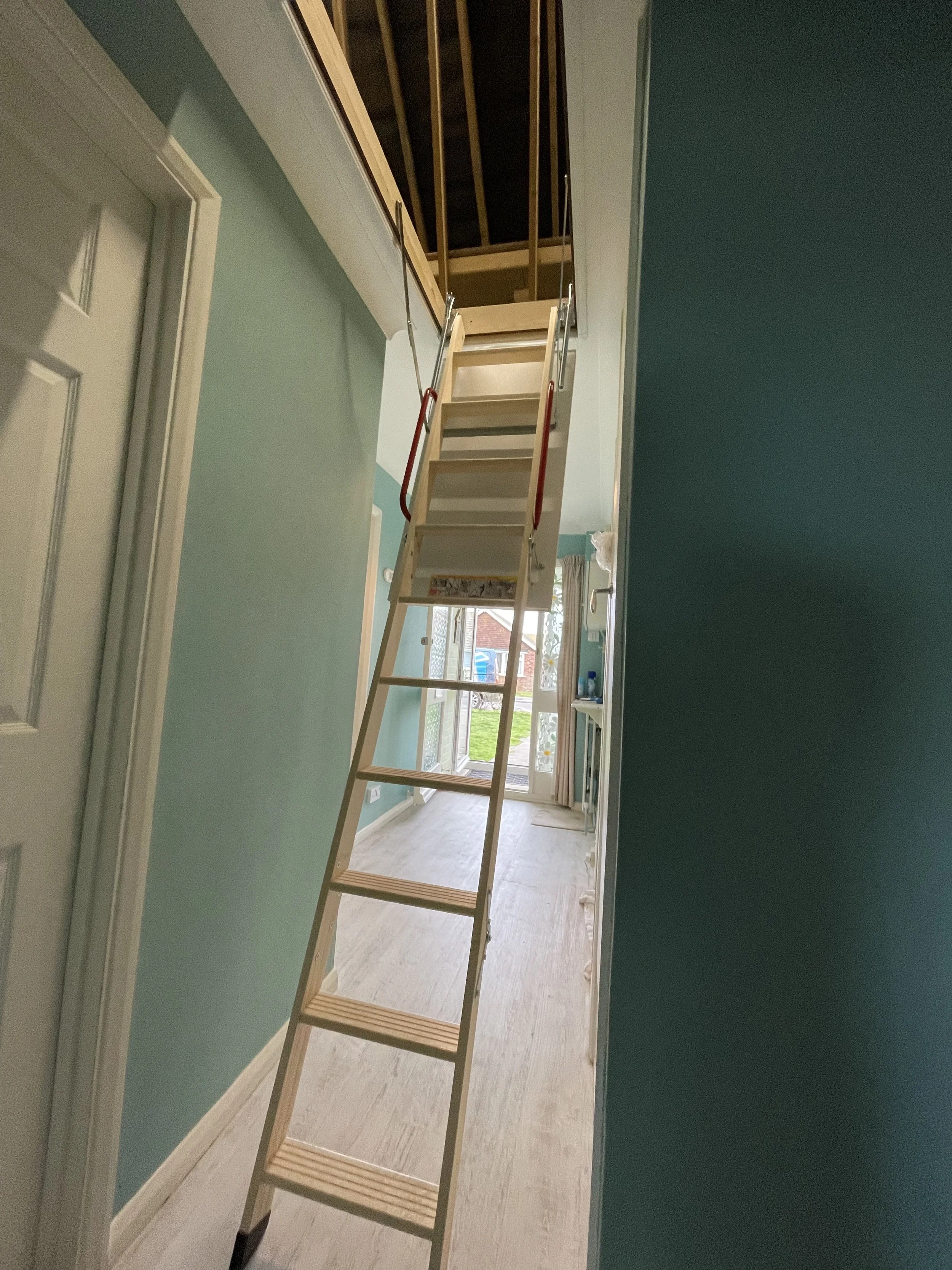 wooden loft ladder