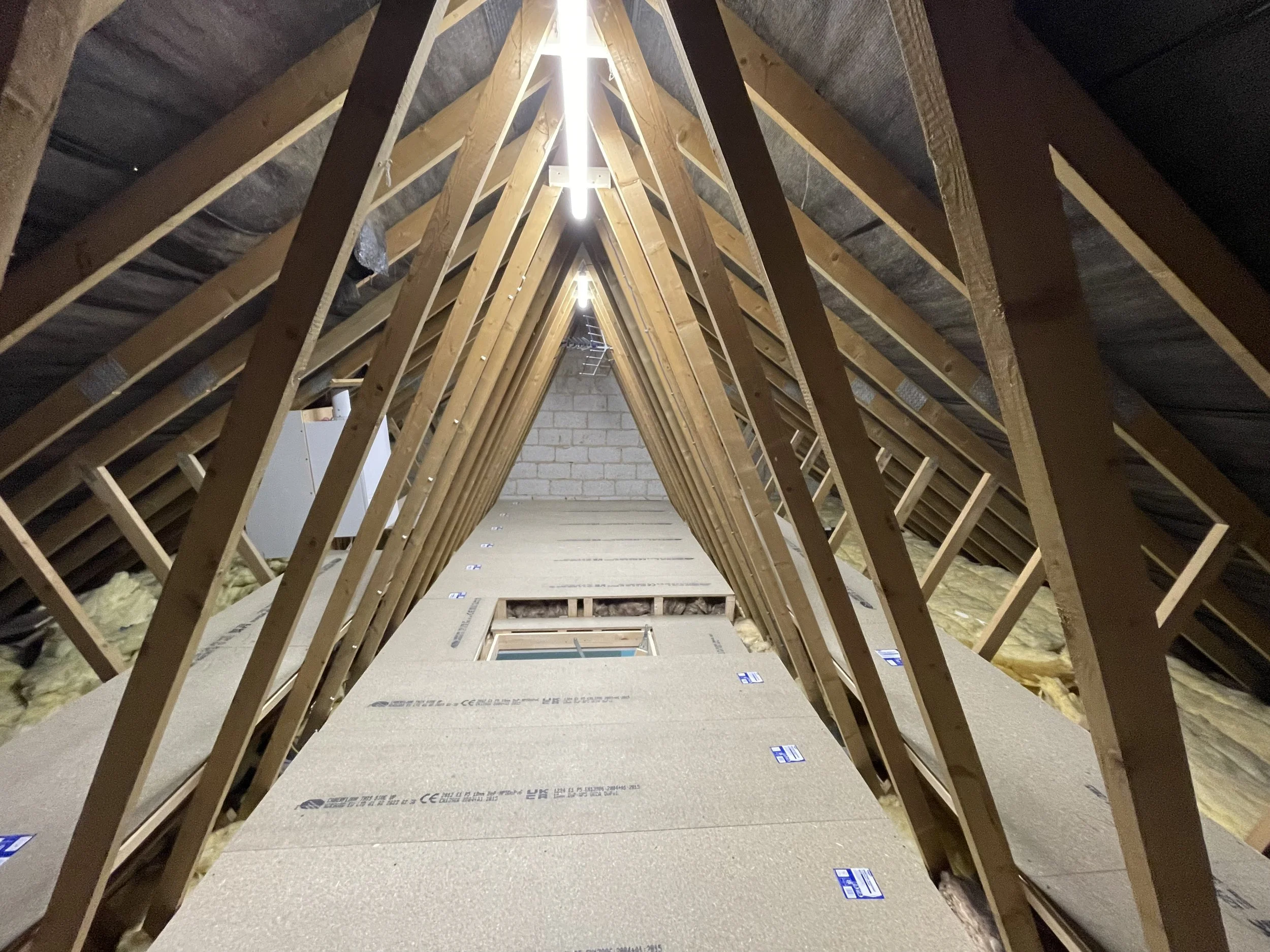 new build property loft boarding