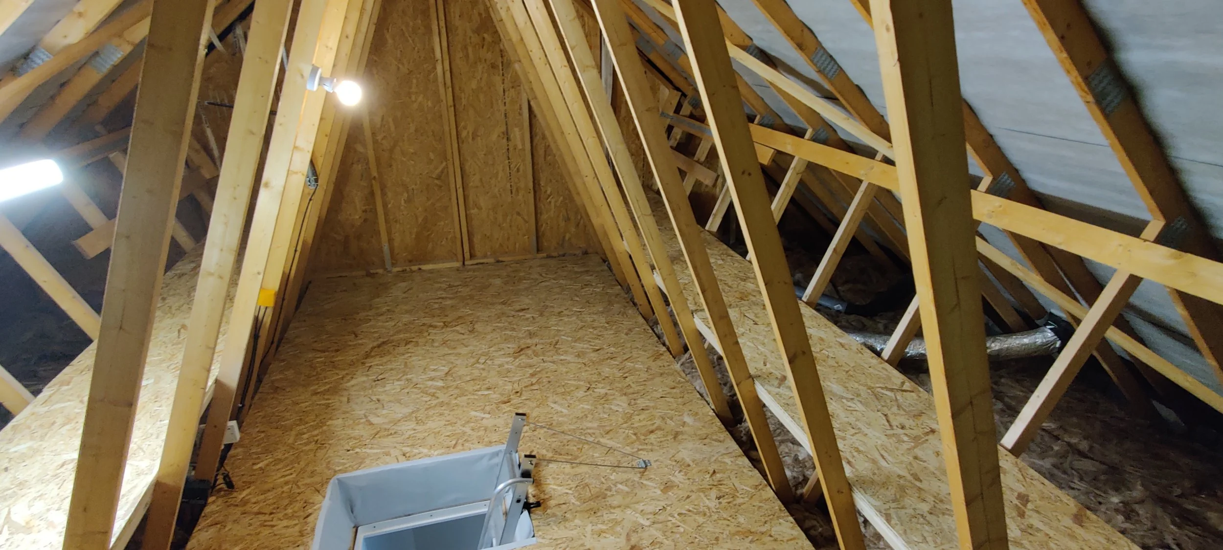 new build property loft boarding