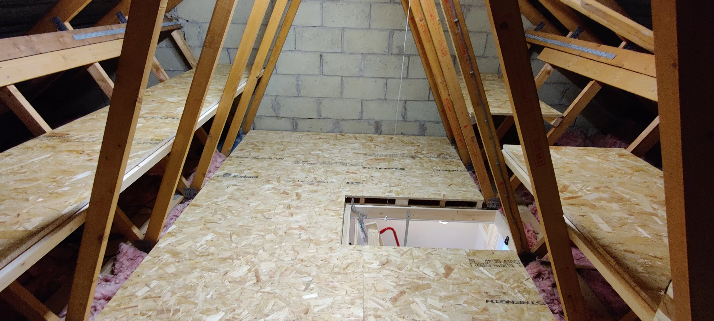 new build property loft boarding