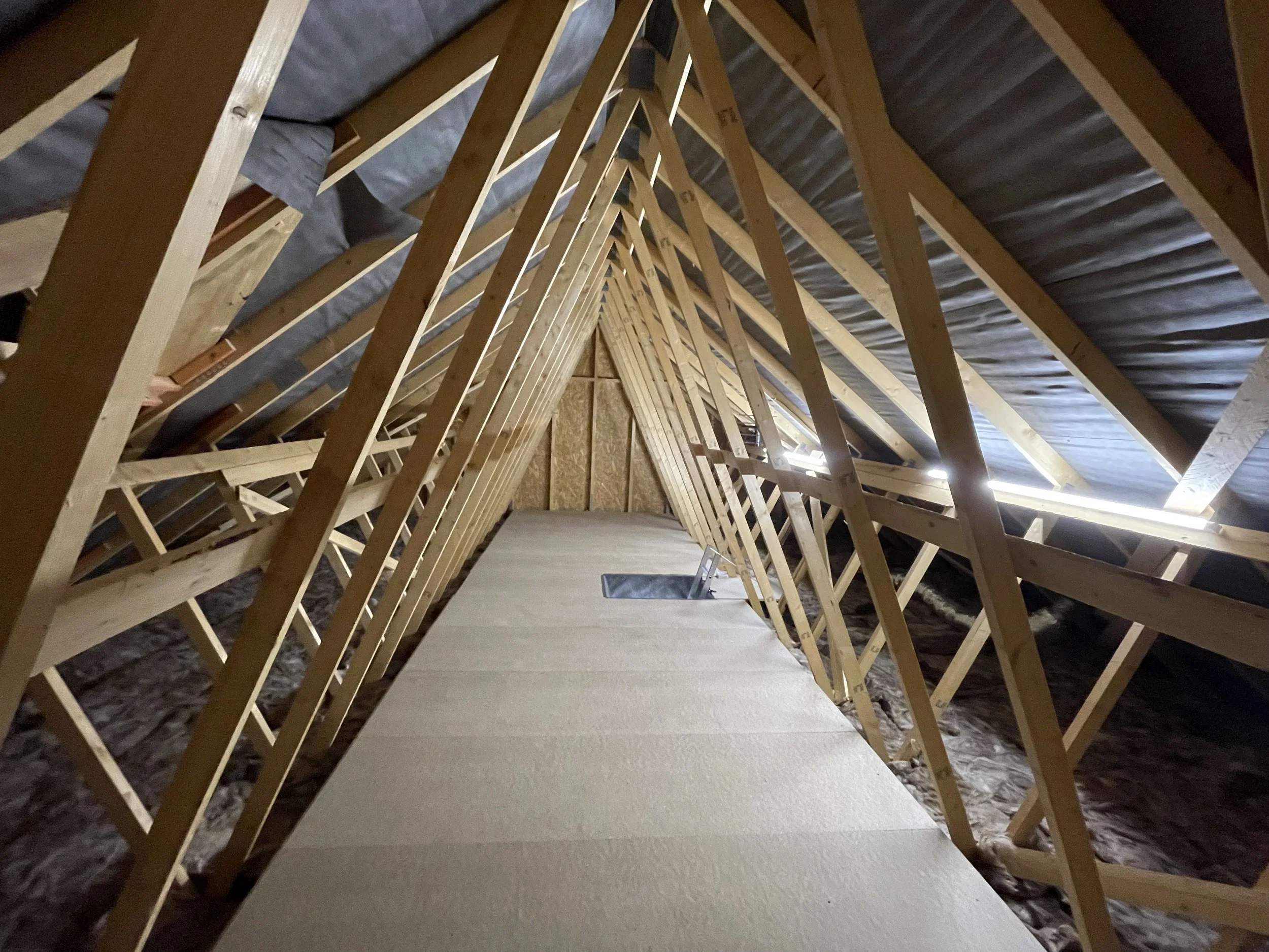 new build property loft boarding