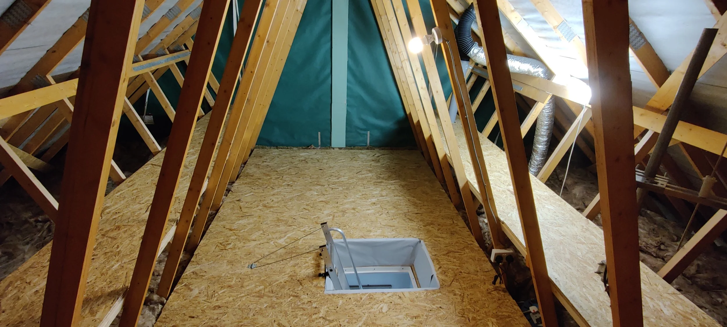 new build property loft boarding