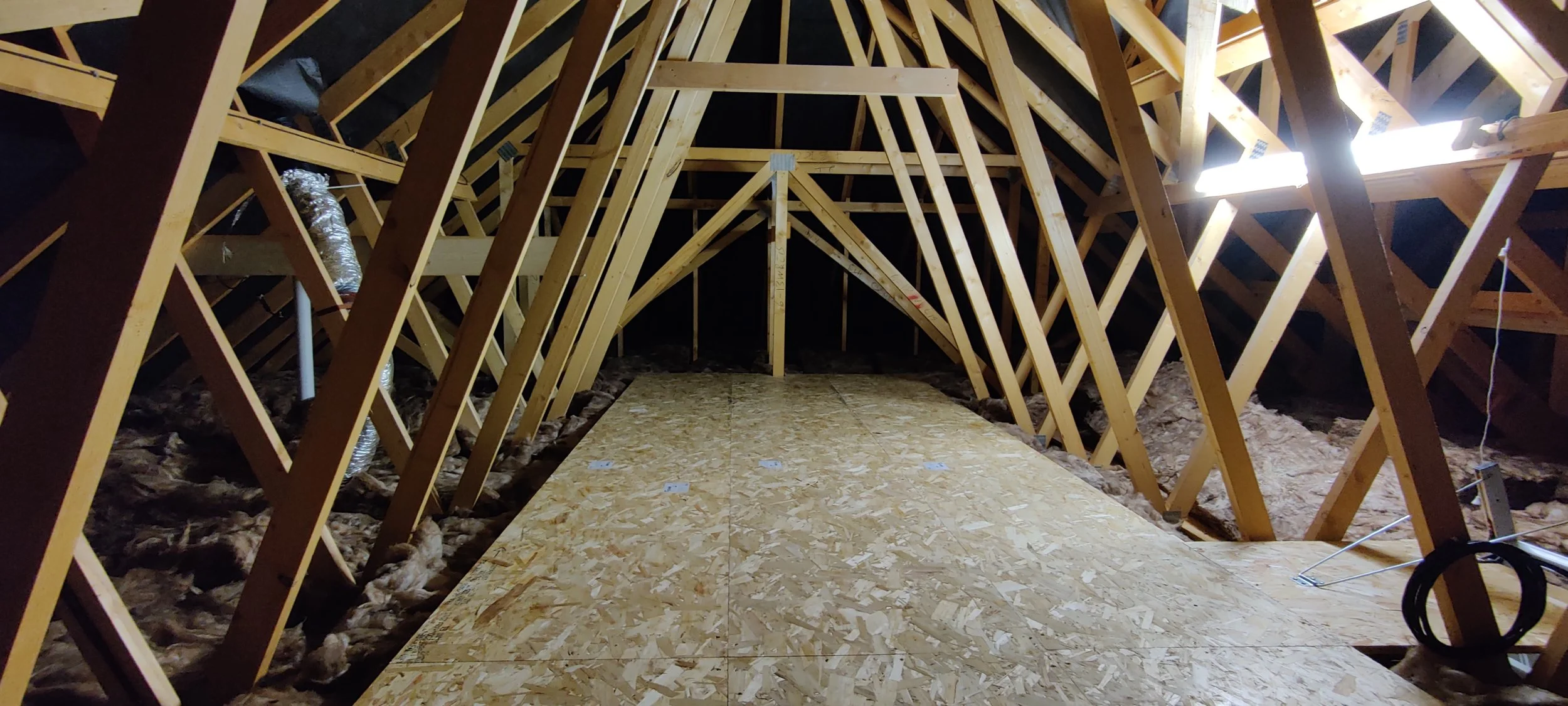 new build property loft boarding