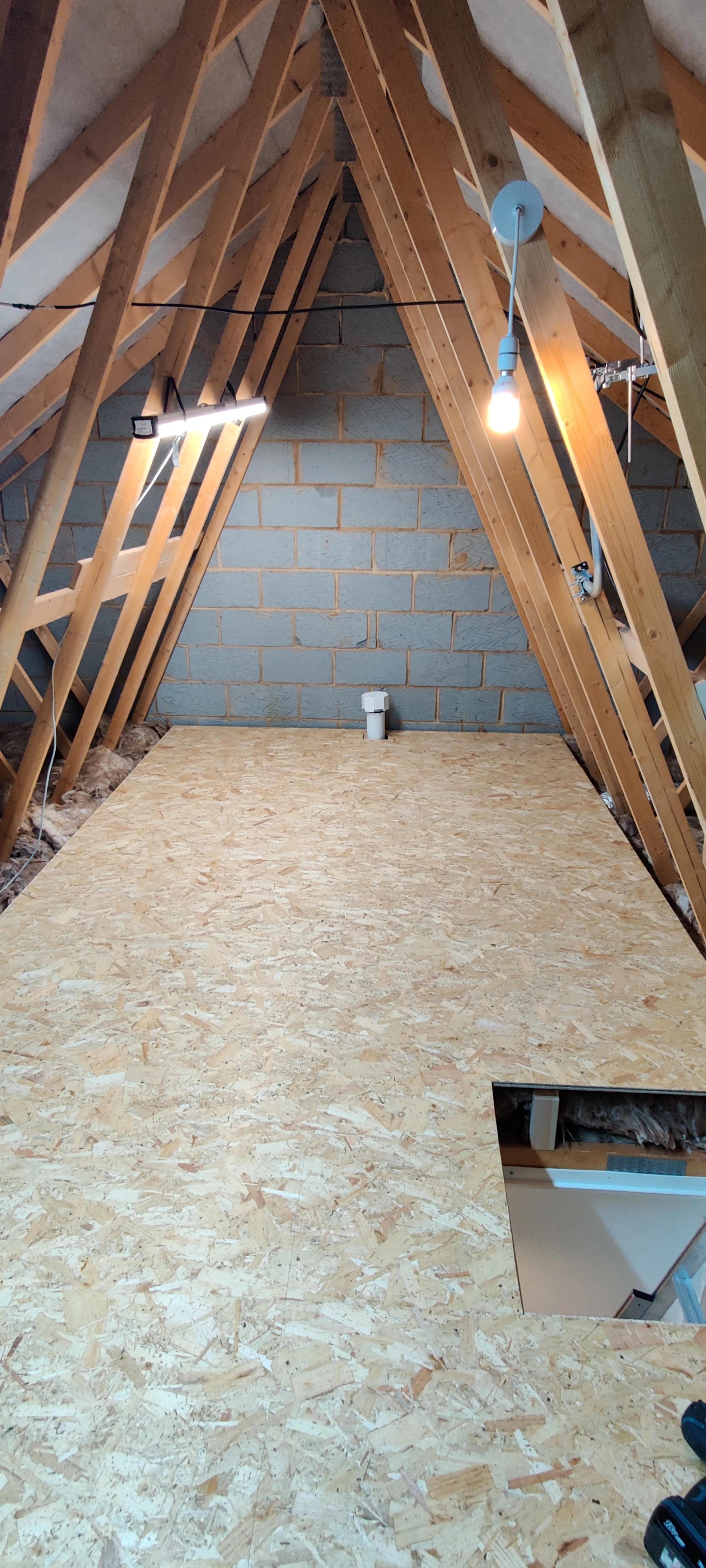 new build property loft boarding