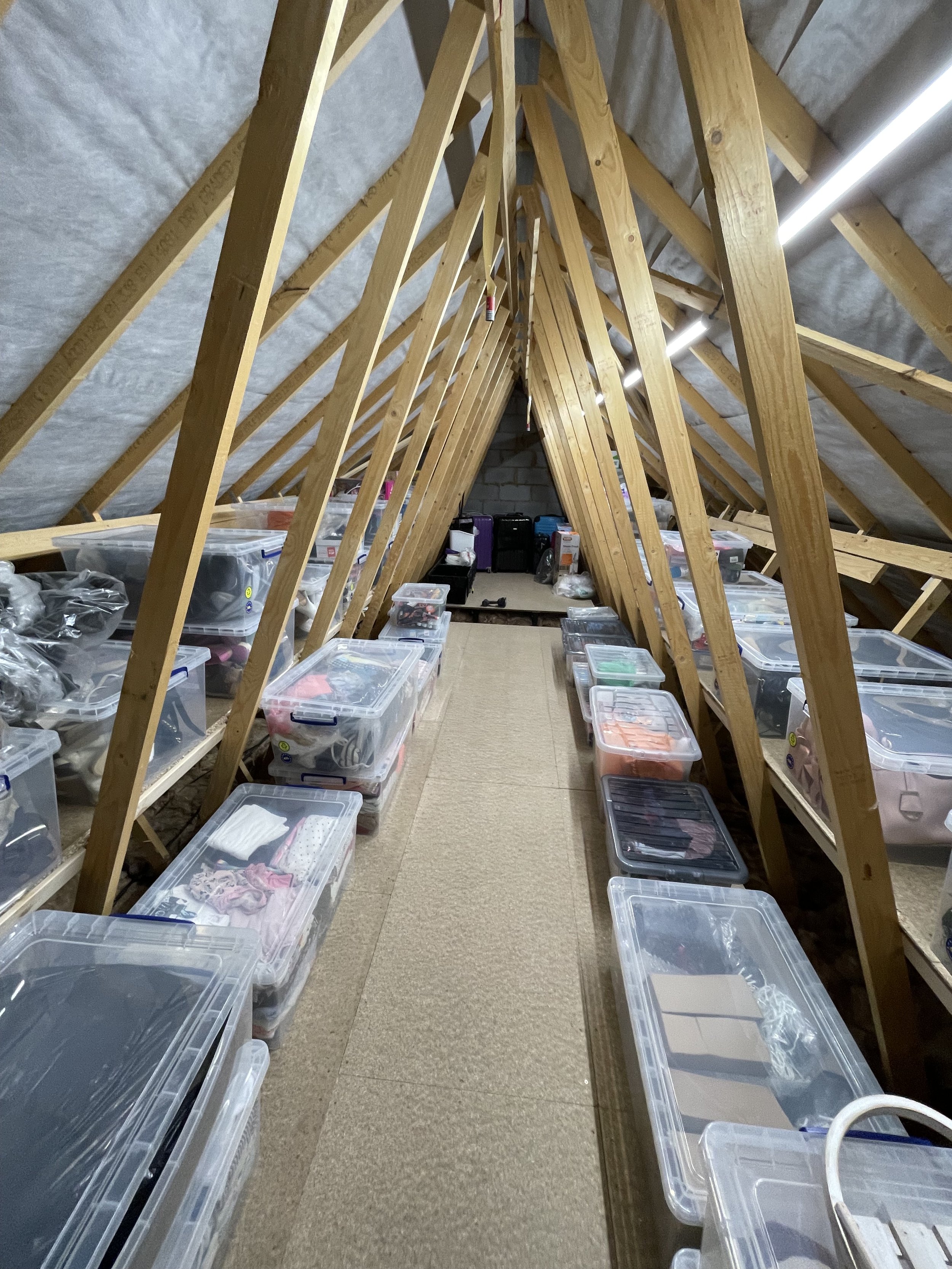 new build property loft boarding