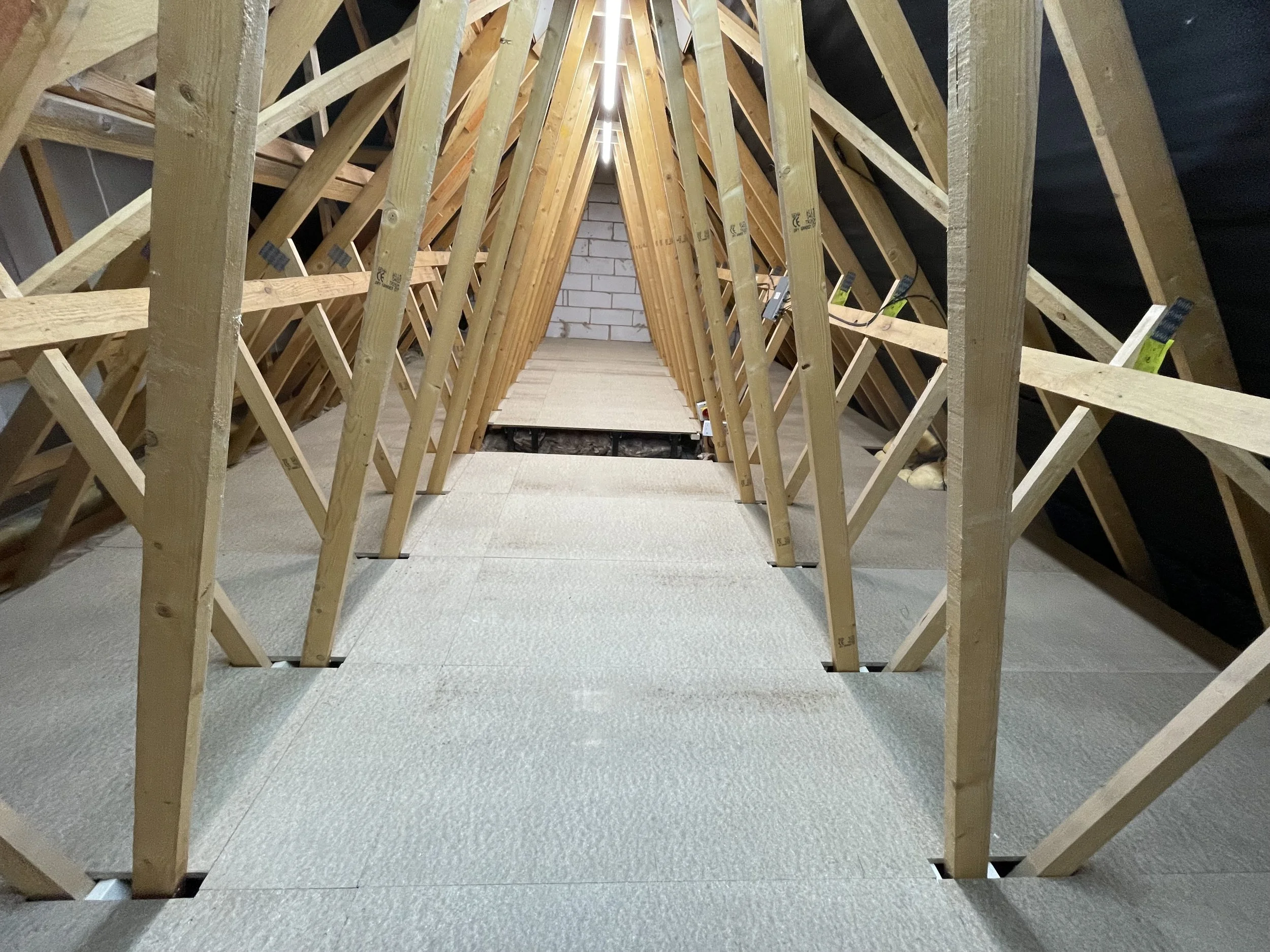 new build property loft boarding