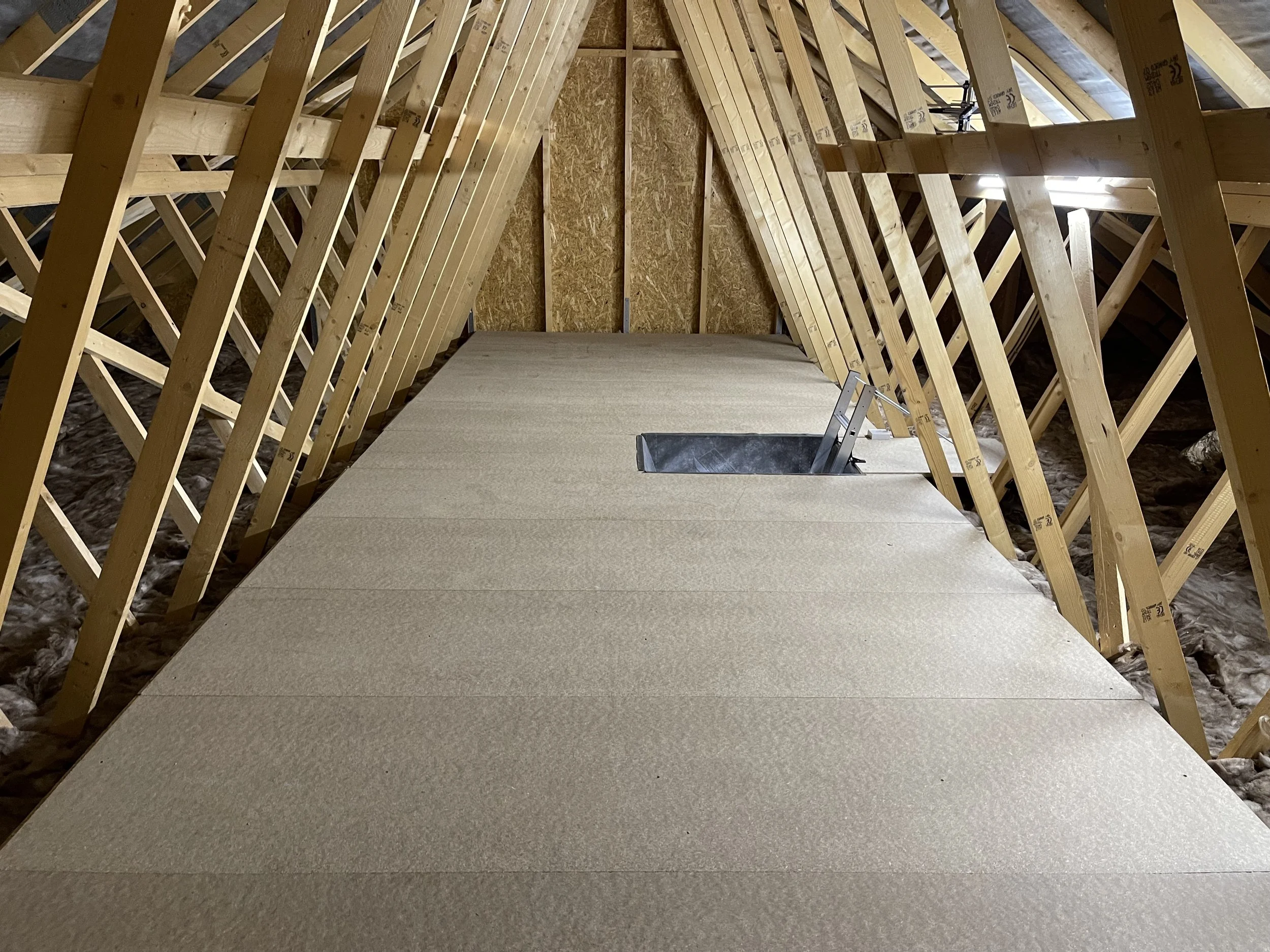 new build property loft boarding