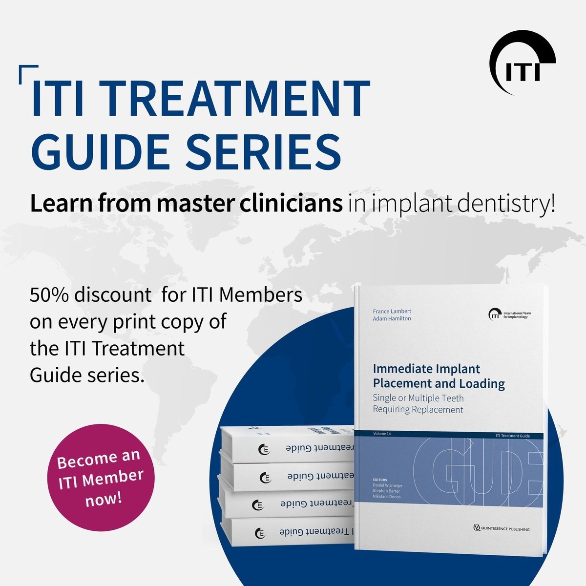 Dental implant resources with International Team for Implantology membership