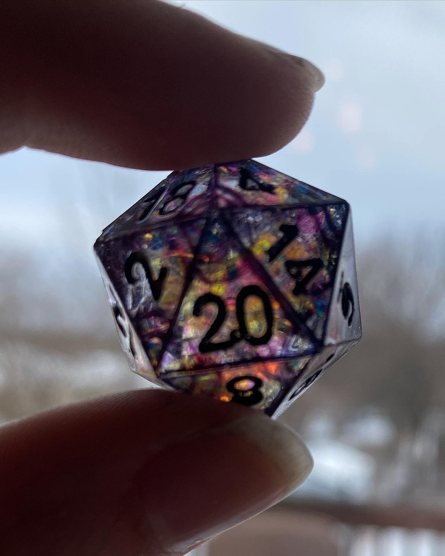 My favorite set to date - the request was "Stained Glass Dice"