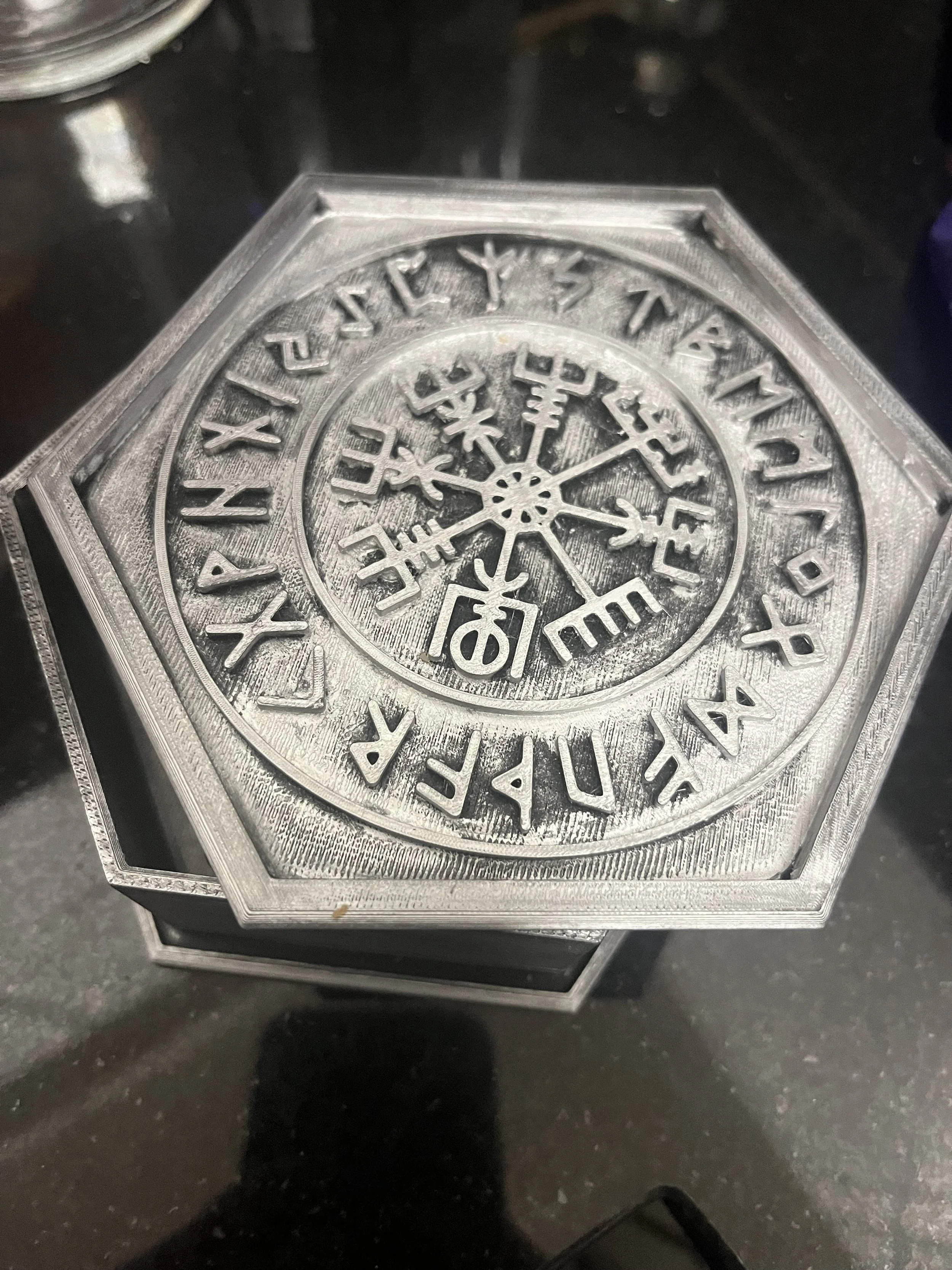 The box would be good for storing small items such as dice, as a dice tray, or as just a decoration. 