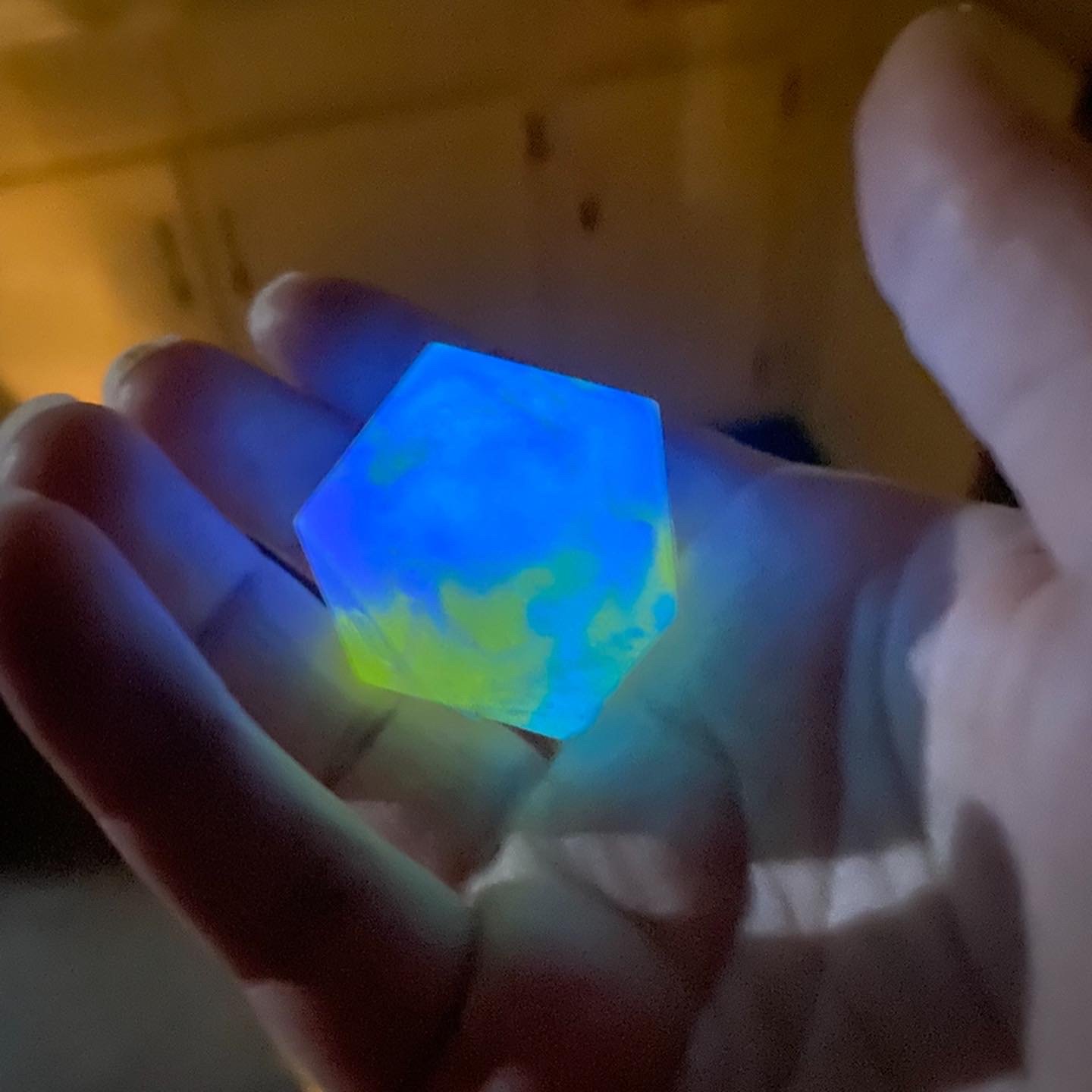 The colors really came through once the lights went out! 
