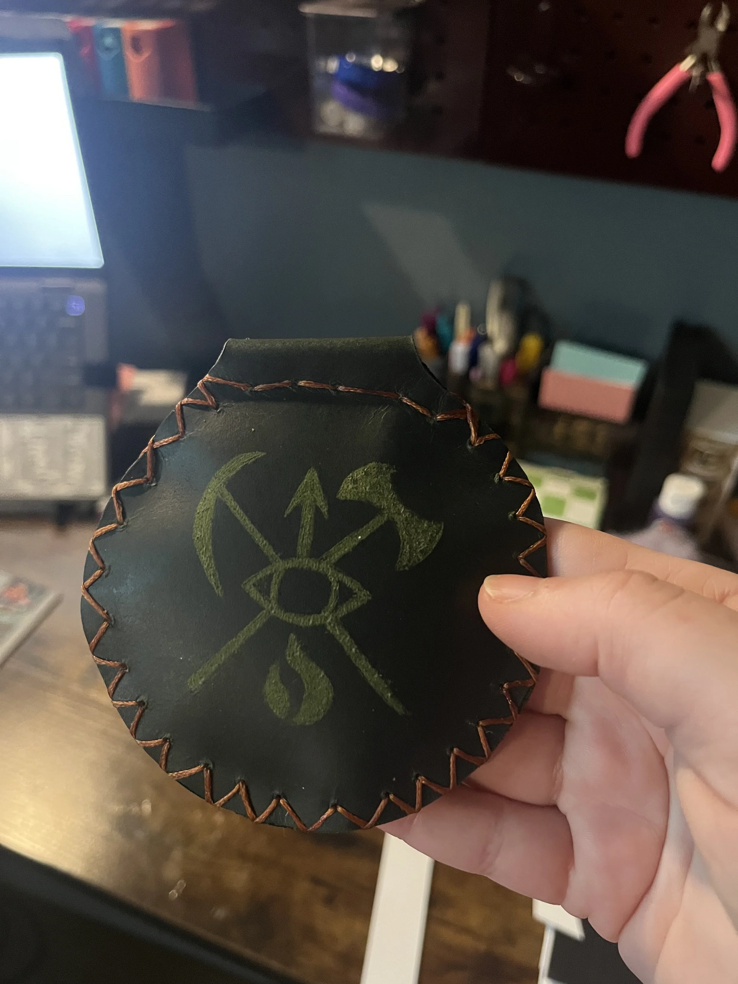 First creation with leather. 