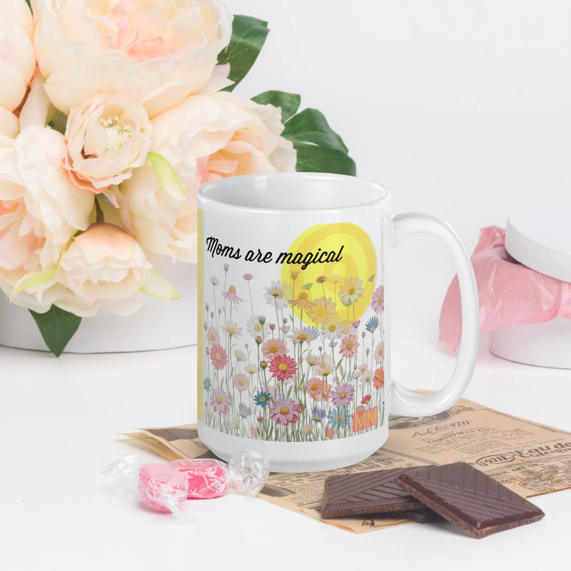 Moms are Magical glossy mug