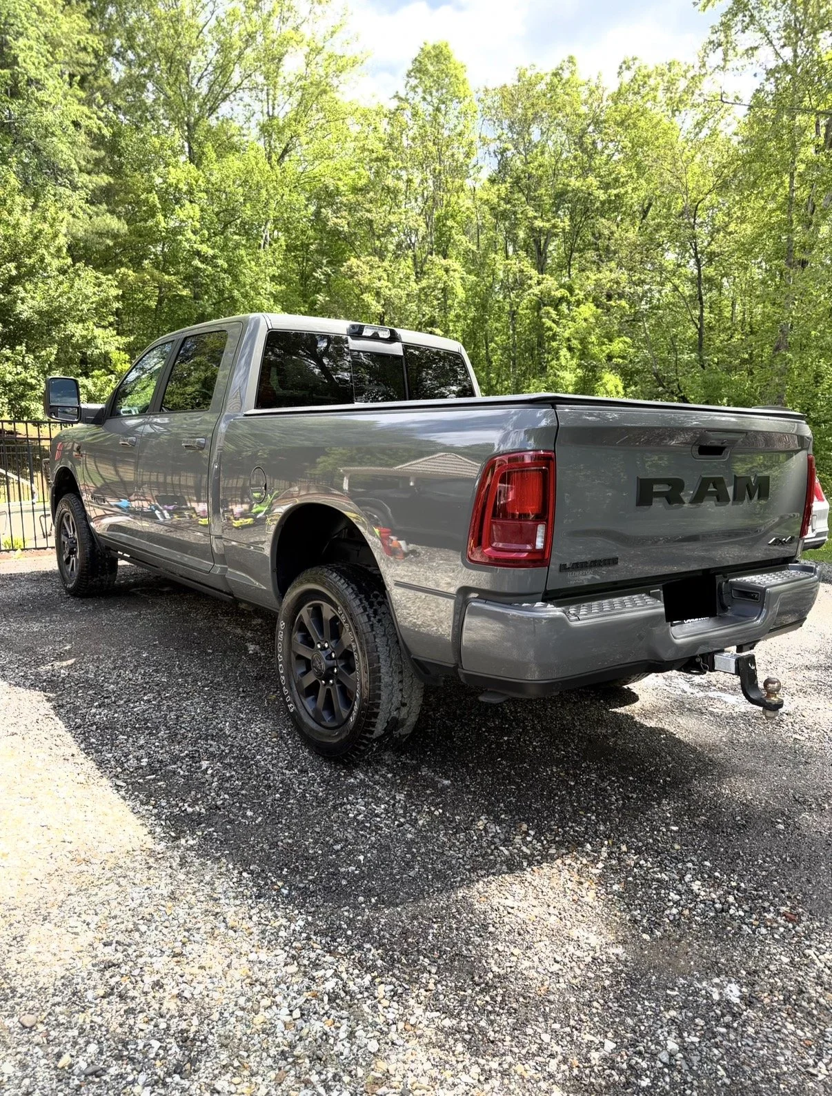 Grey 2026 RAM 2500 that has a fresh wash and wax