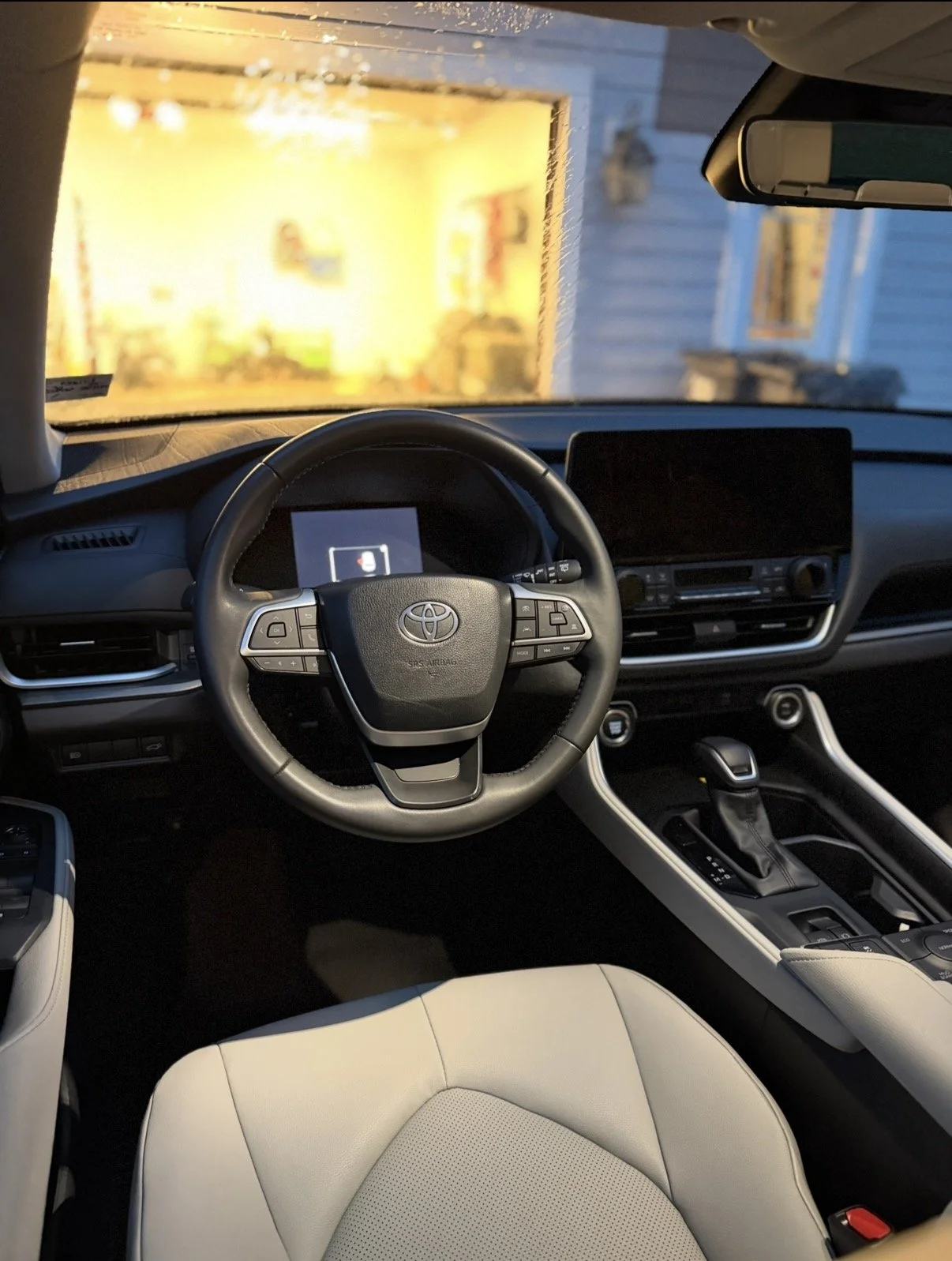 A grand highlander with a white interior just had a freshly detailed interior after the storm