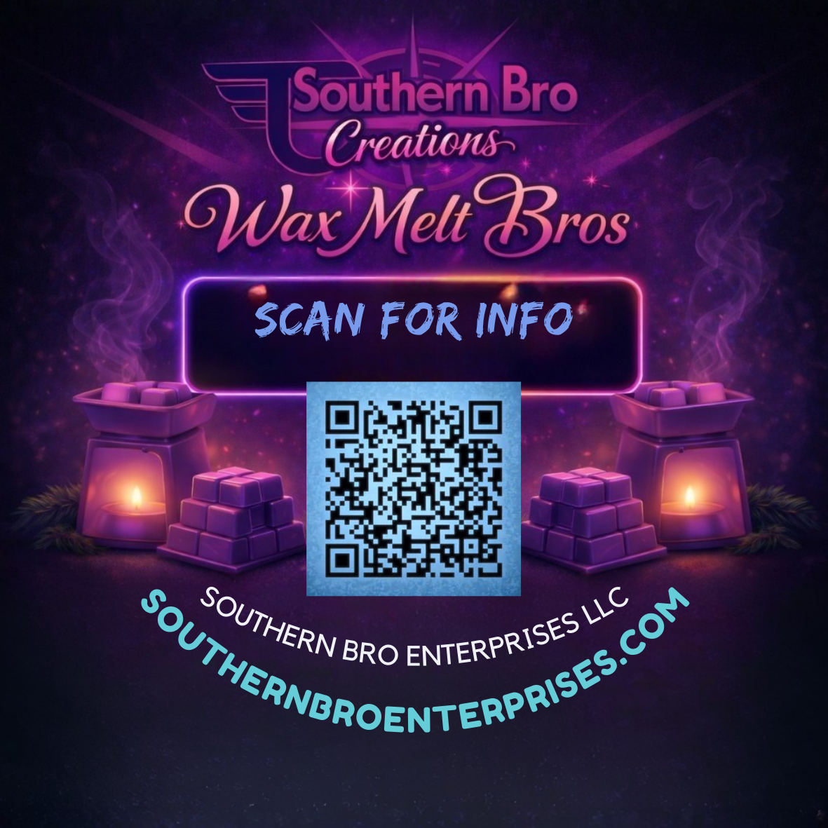 Southern Bro Creations Wax Melt Bro Sticker Circle.png