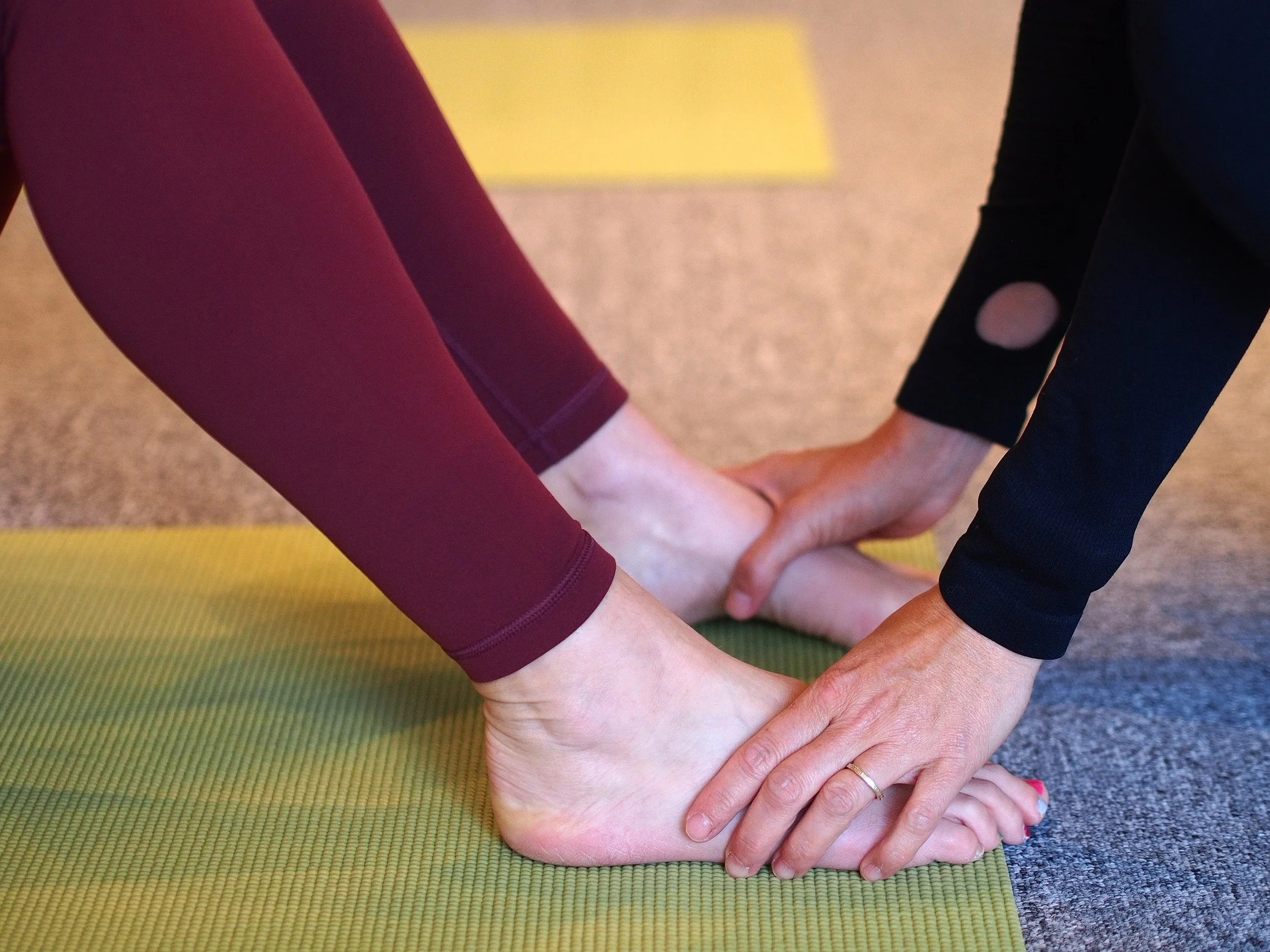 Therapeutic Pilates hands-on cueing 