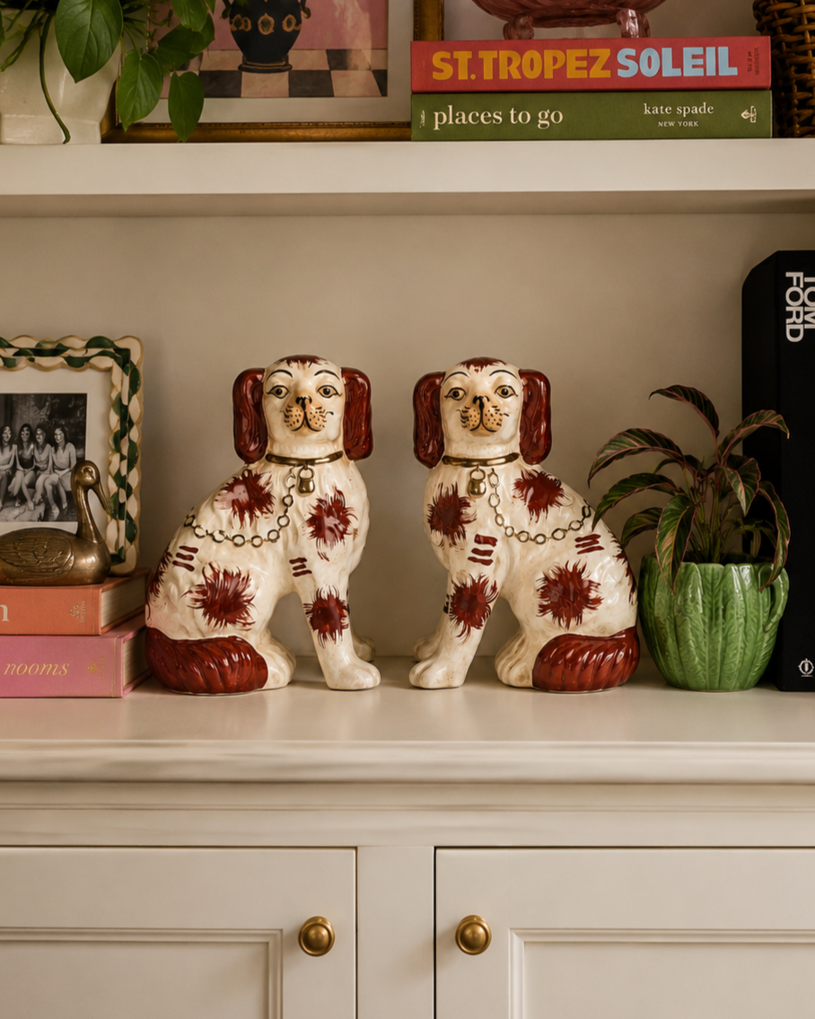 staffordshire dogs pair