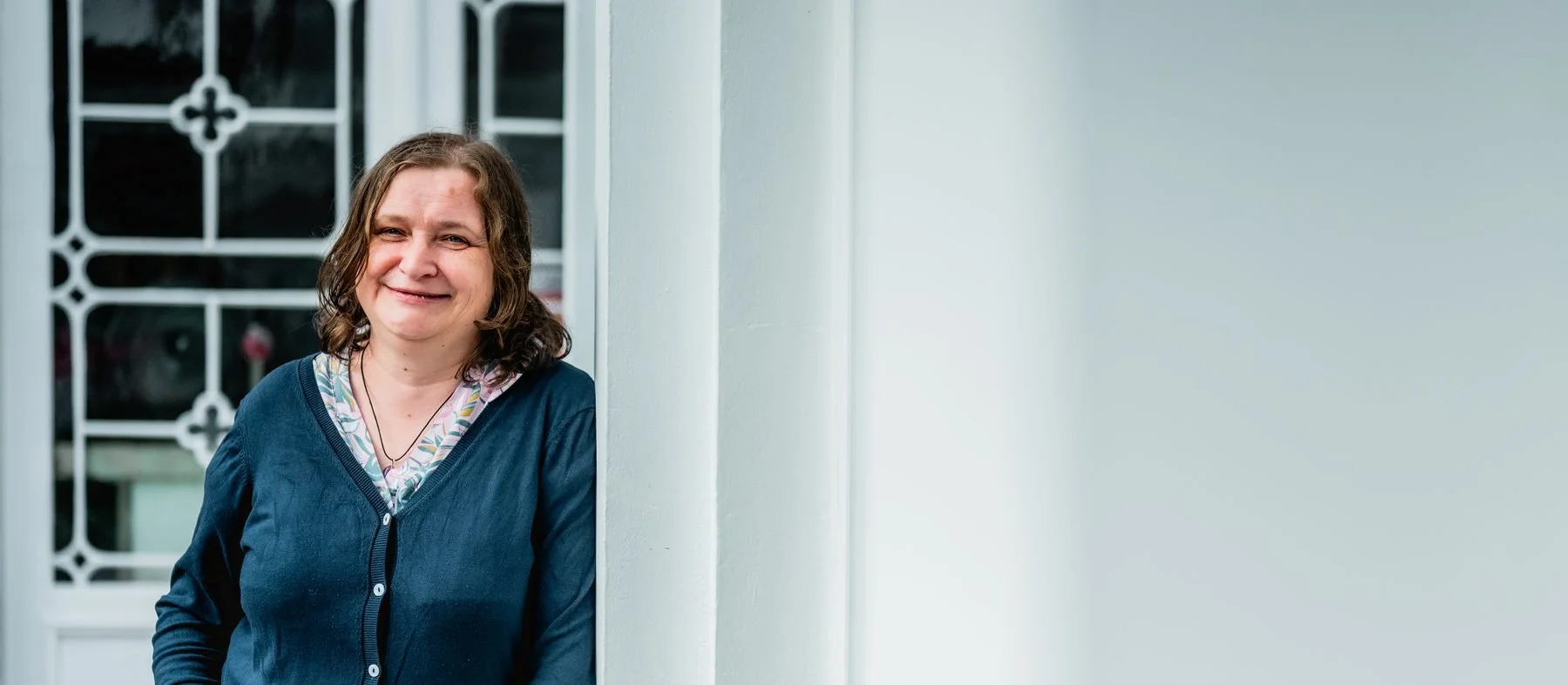 Katrien aan het werk