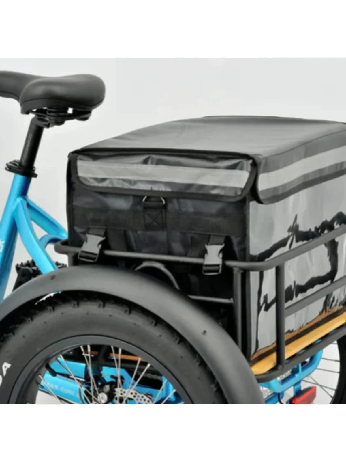 Ryder Drover e-trike rear crate cooler bag, included free
