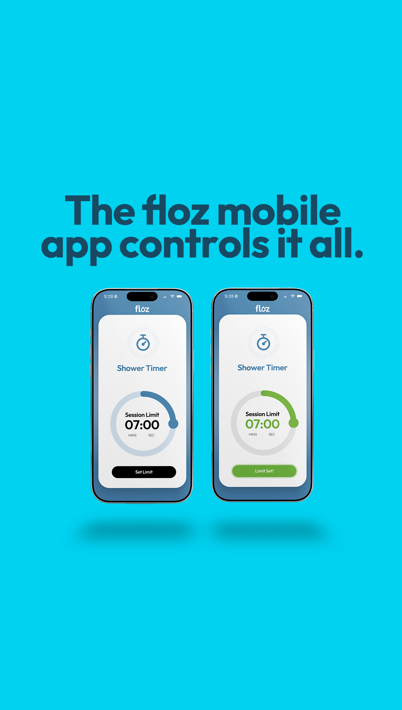 Floz | Smart Shower | Control Shower with Alexa, Google | Track