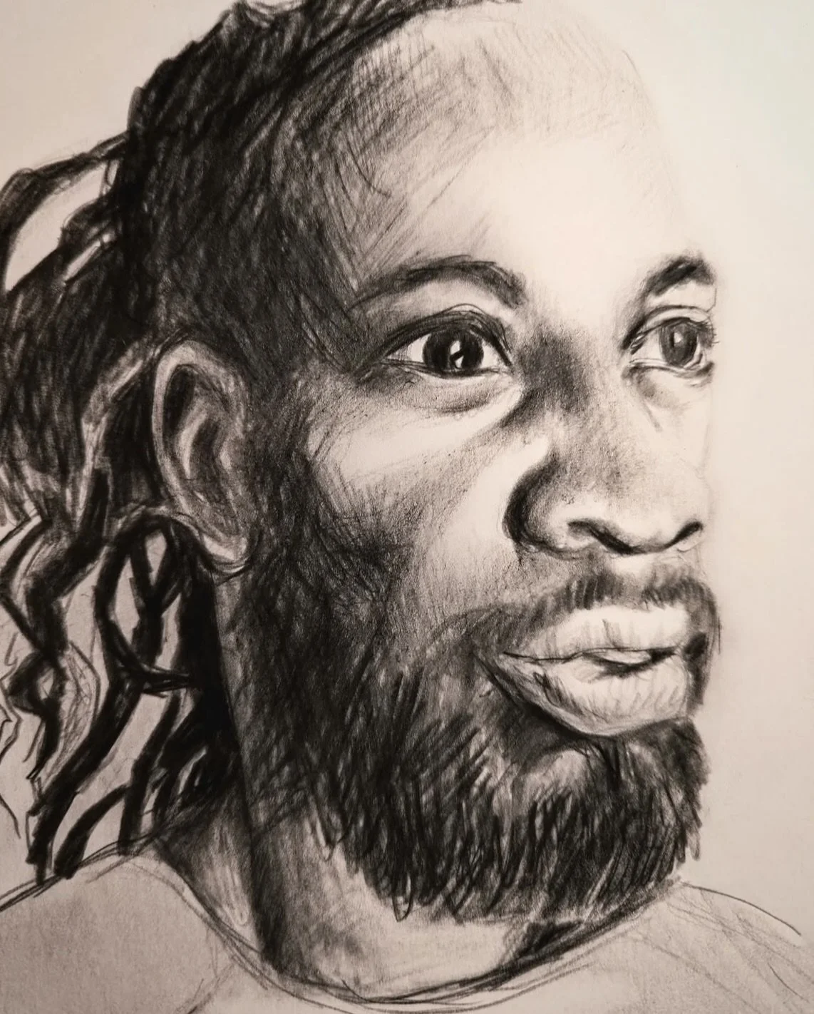 Hester @one.hundred.trees Drawing the Head in Graphite