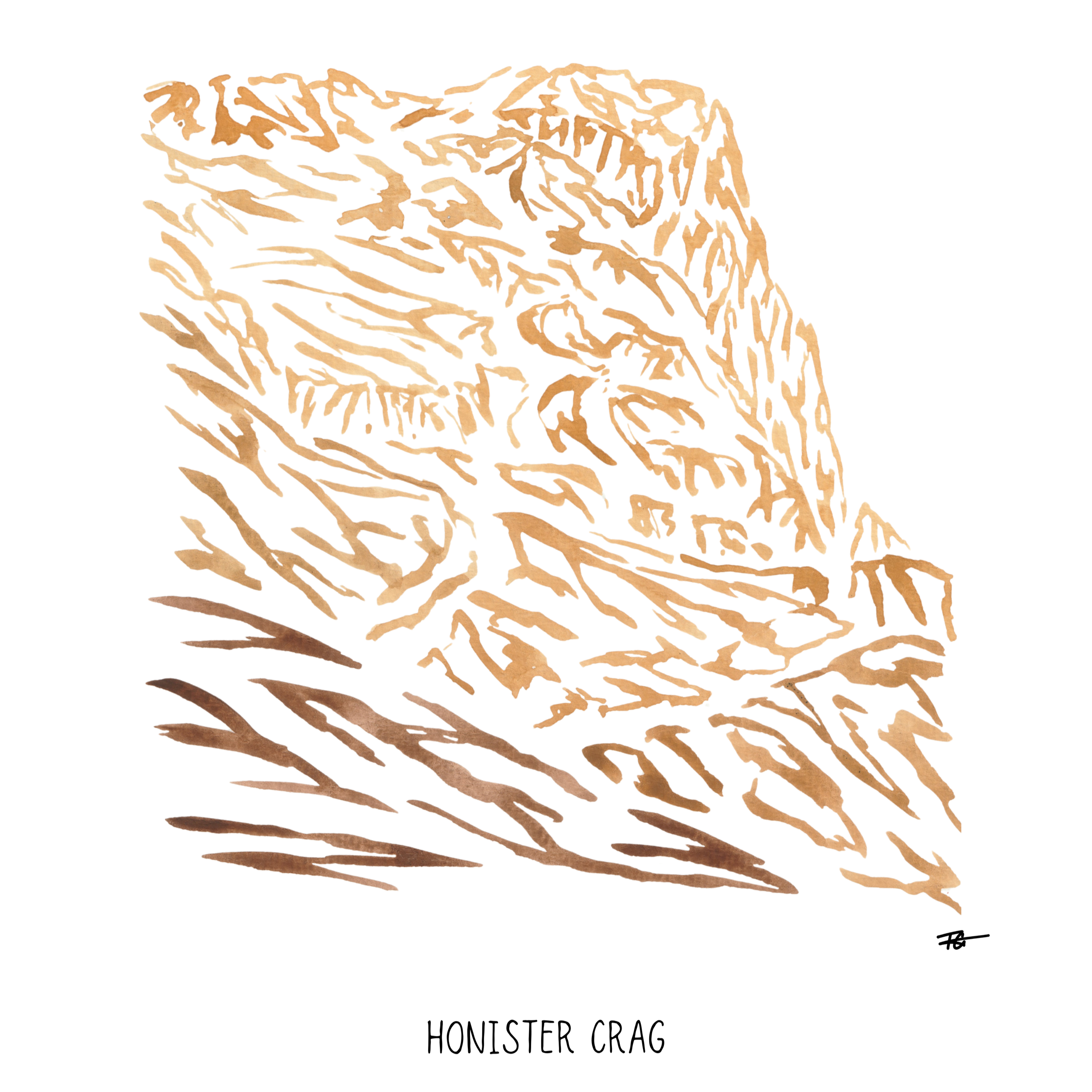 Day 99 Daily Painting - Honister Crag