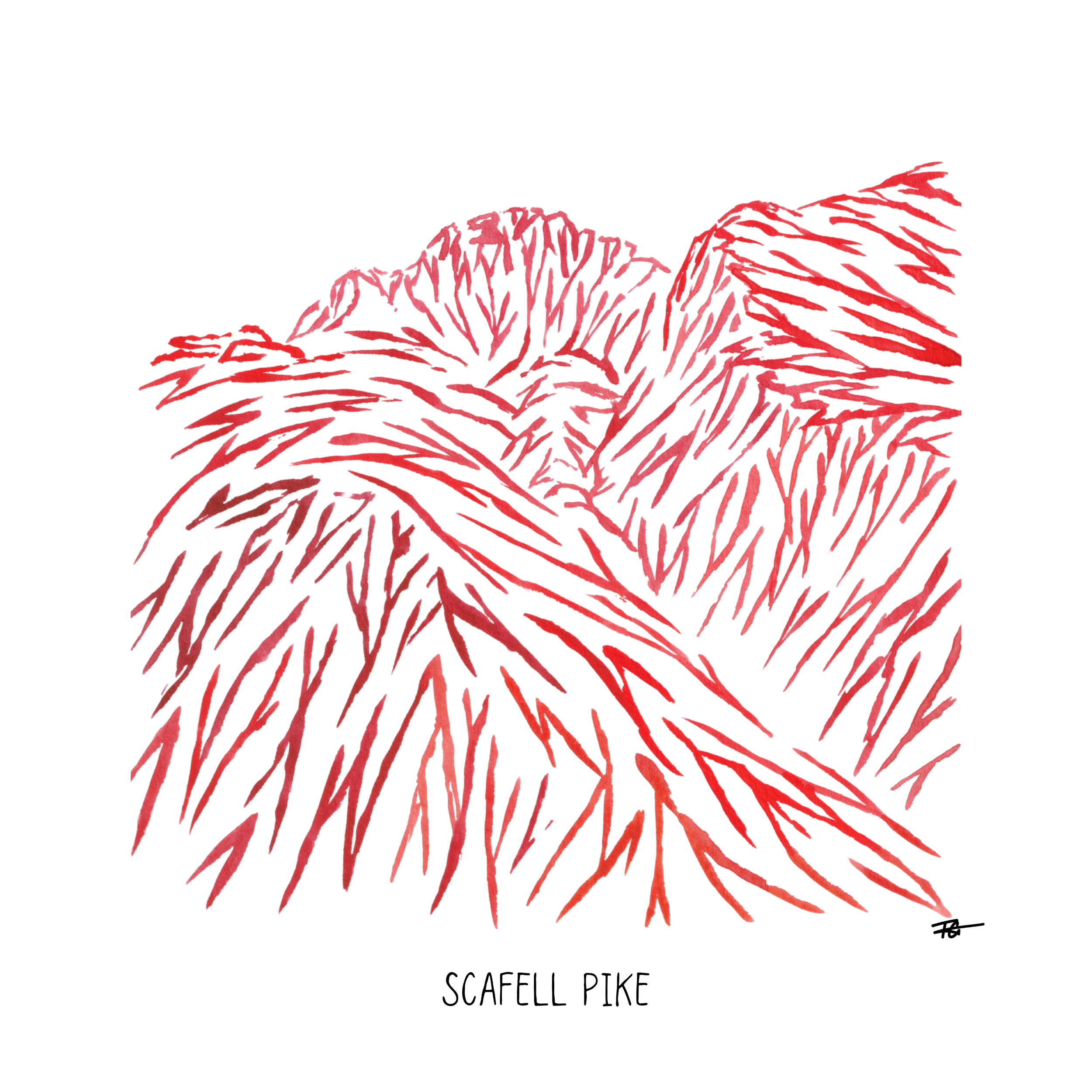 Day 49 Daily Painting - Scafell Pike