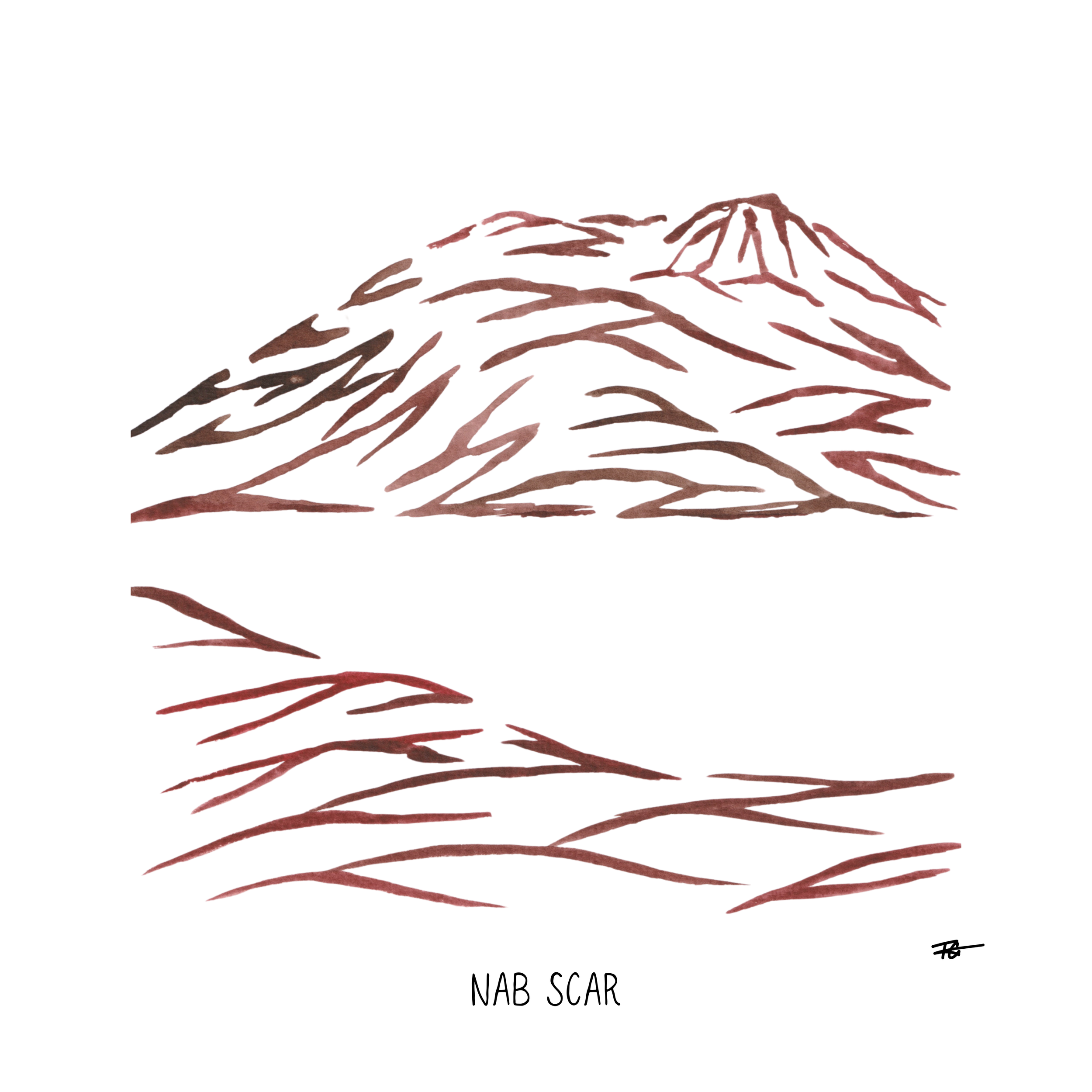 Day 43 Daily Painting - Nab Scar