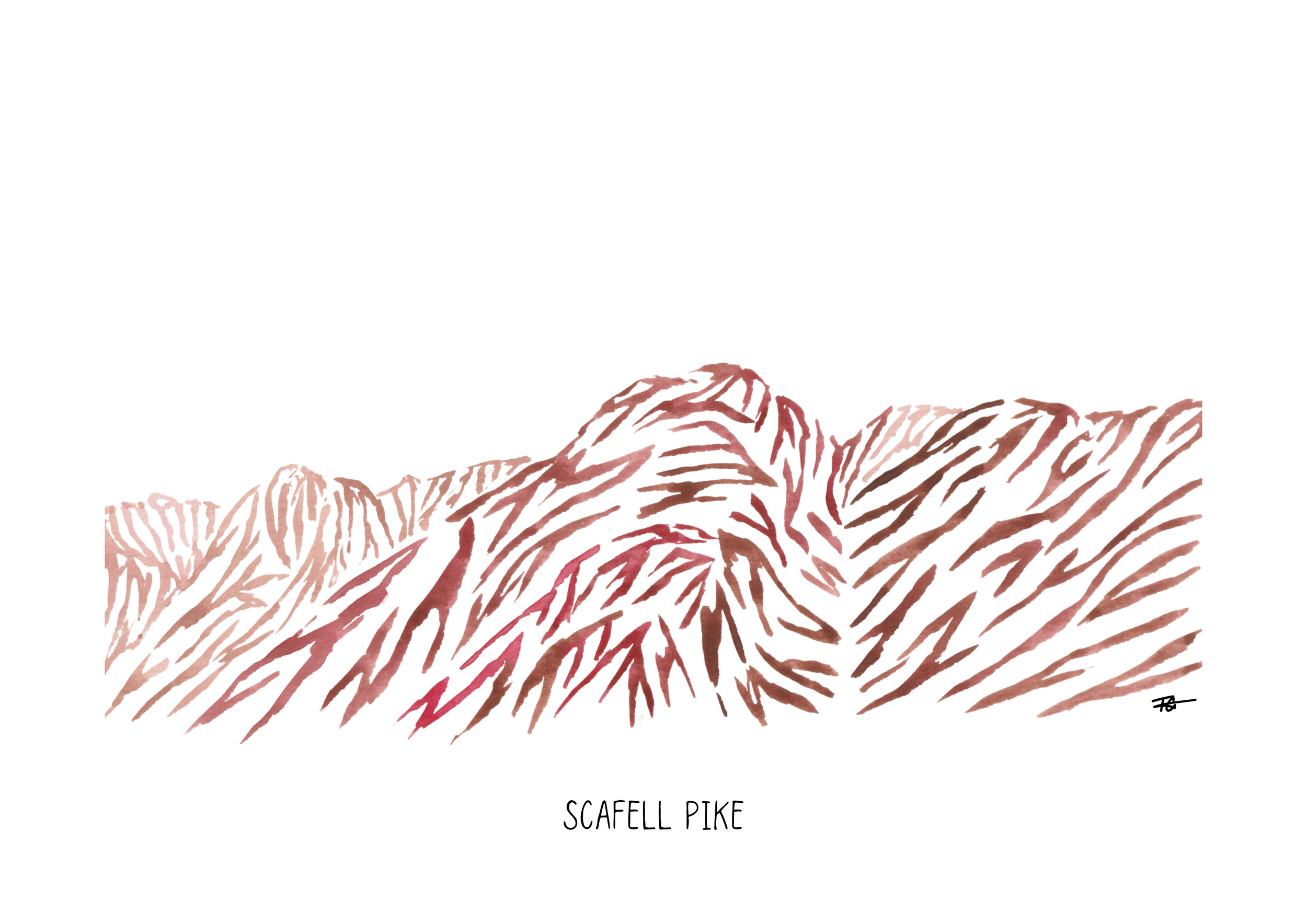 Day 11 Daily Painting - Scafell Pike