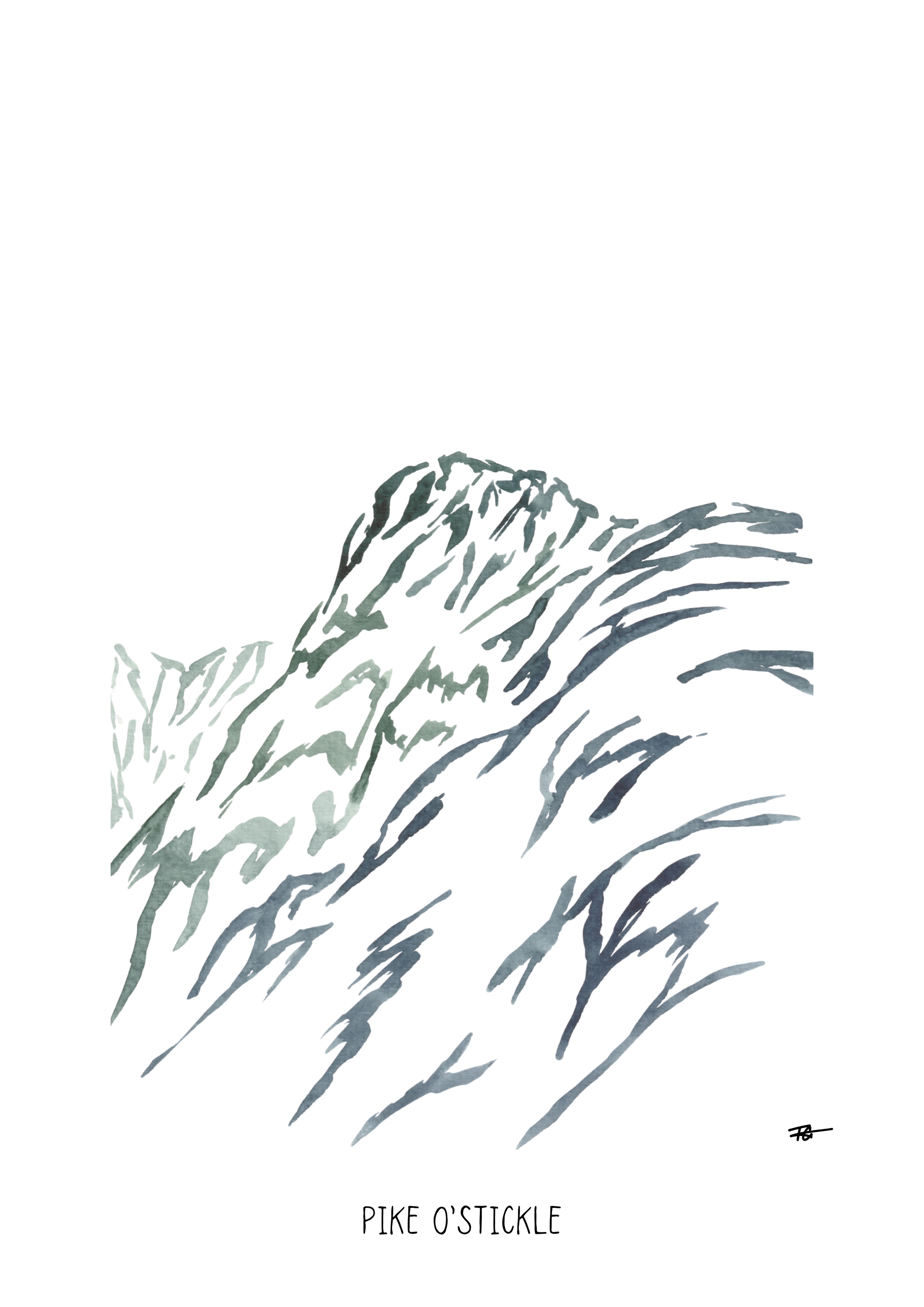 Day 27 Daily Painting - Pike O'Stickle