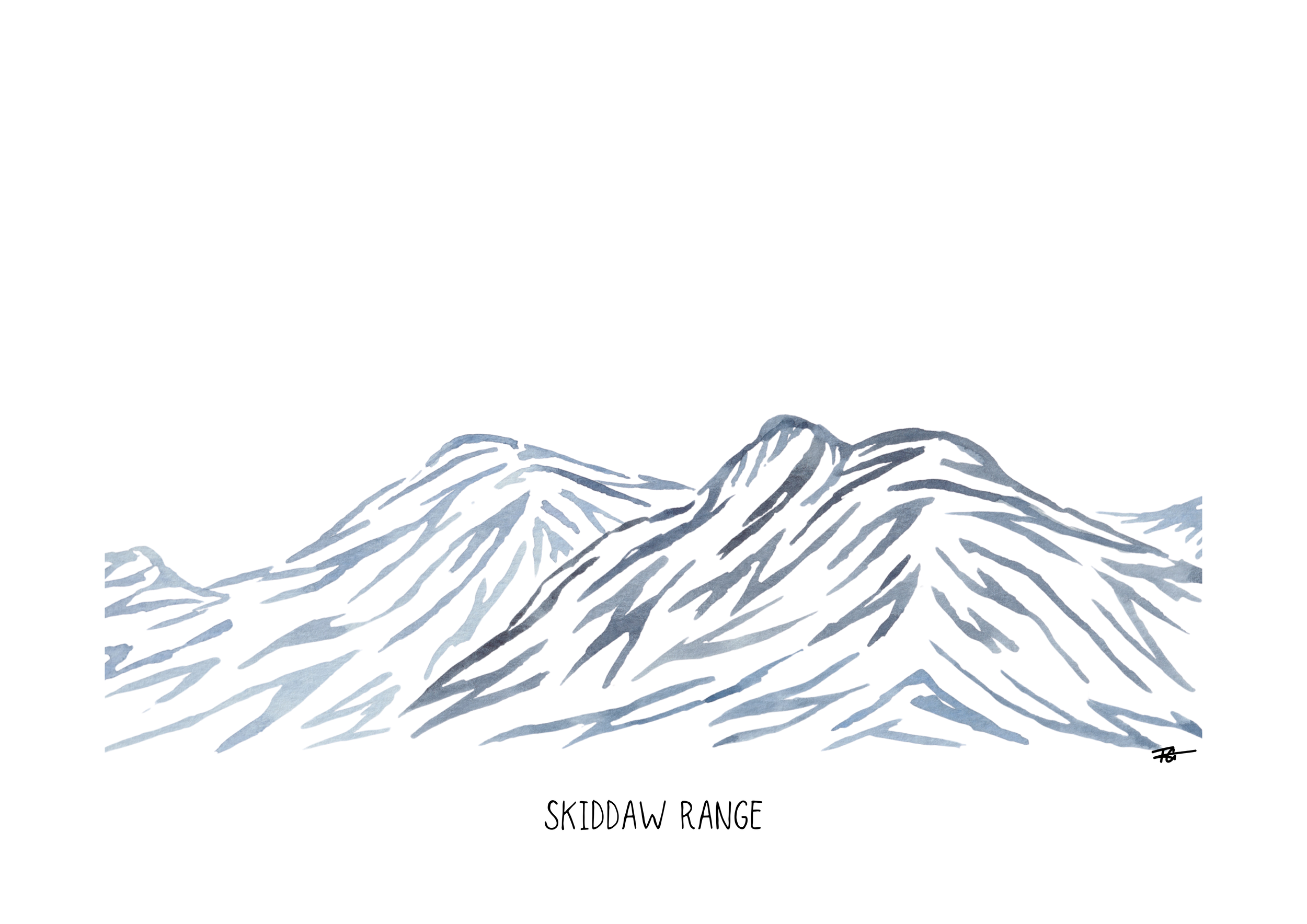 Day 2 Daily Painting - Skiddaw Range