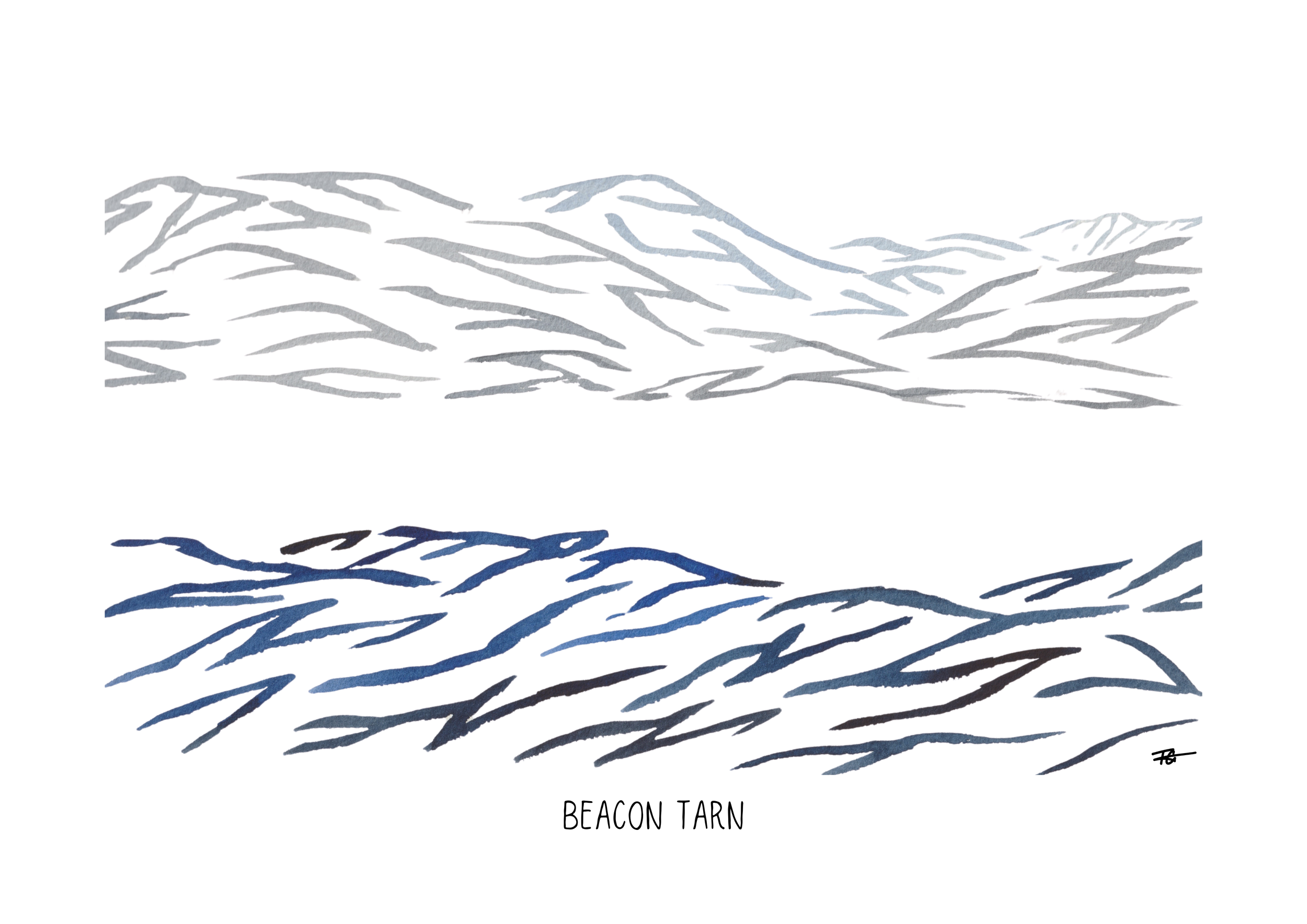 Day 9 Daily Painting - Beacon Tarn