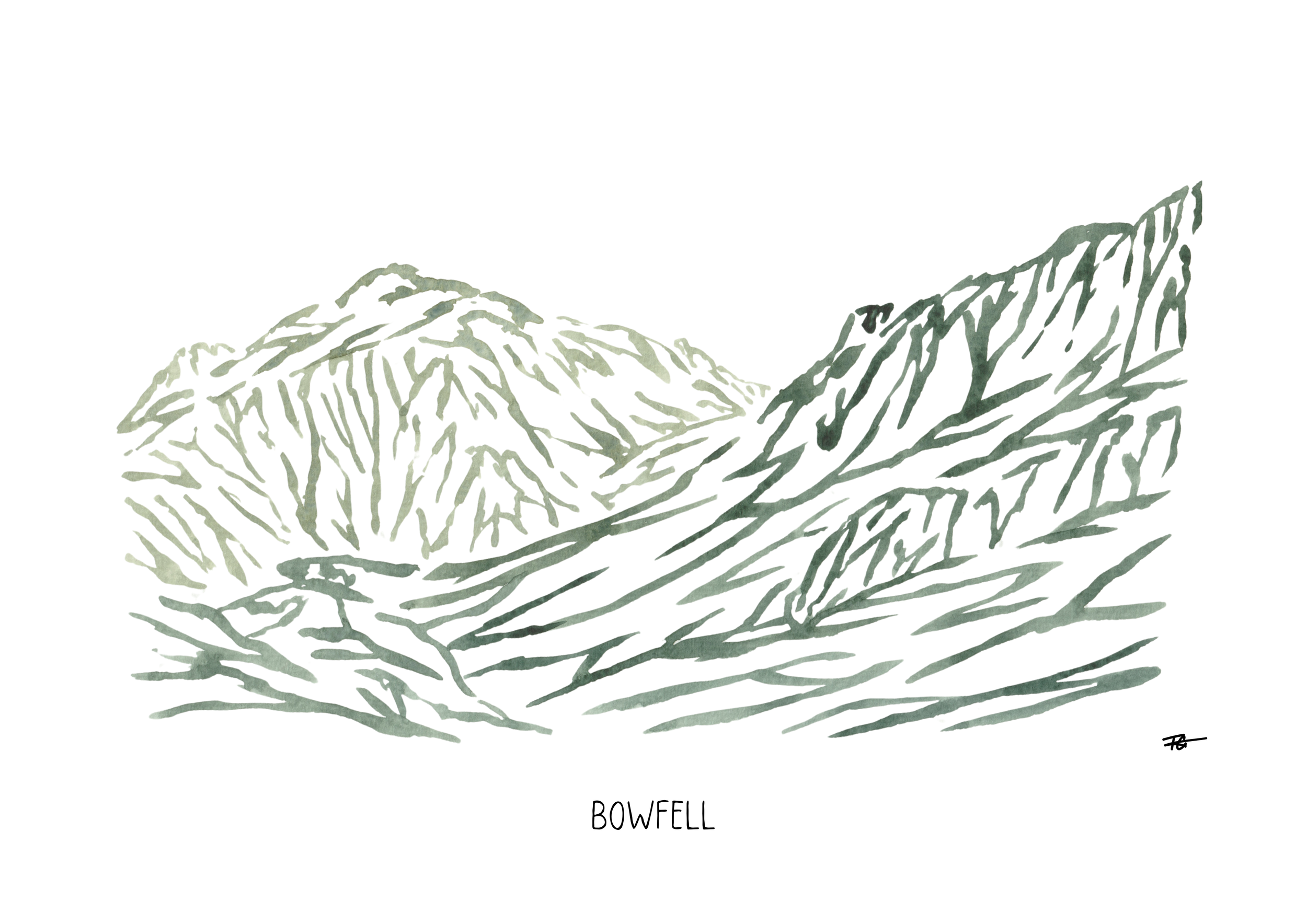 Day 36 Daily Painting - Bowfell
